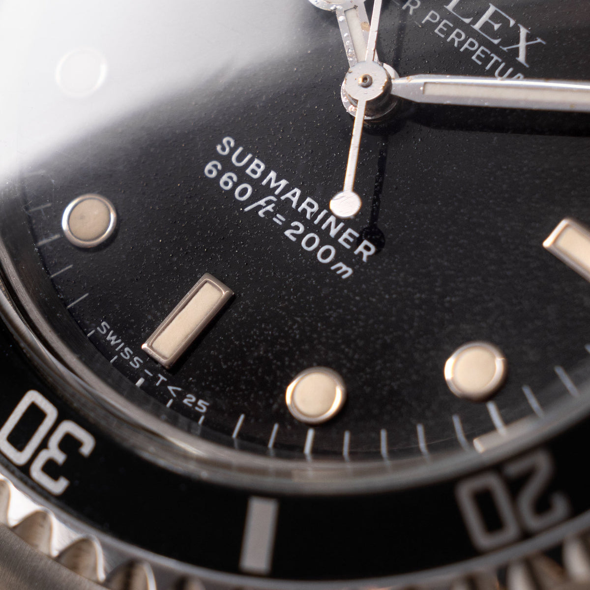 Rolex Submariner 5513 White Gold Hour Markers Punched Papers
