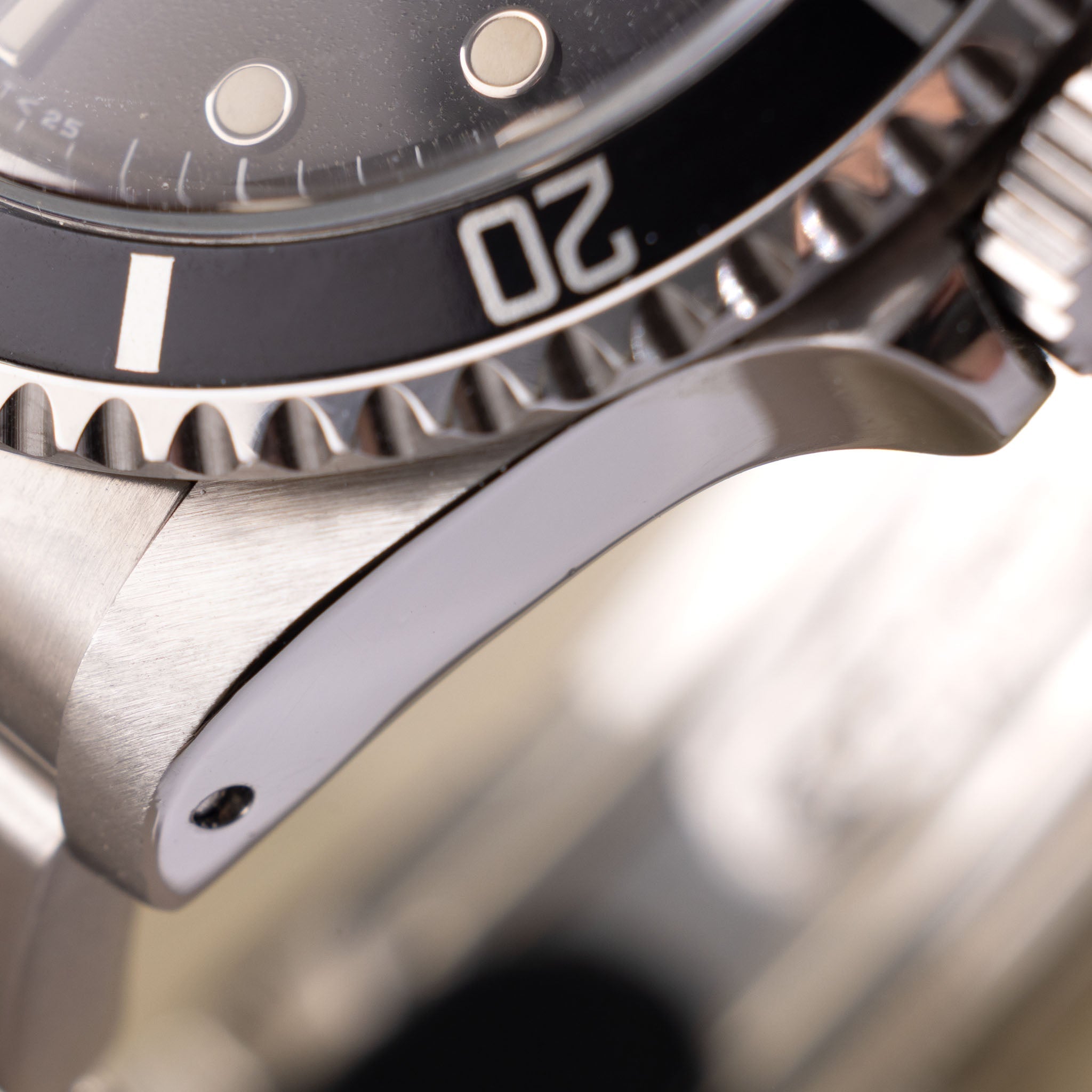 Rolex Submariner 5513 White Gold Hour Markers Punched Papers