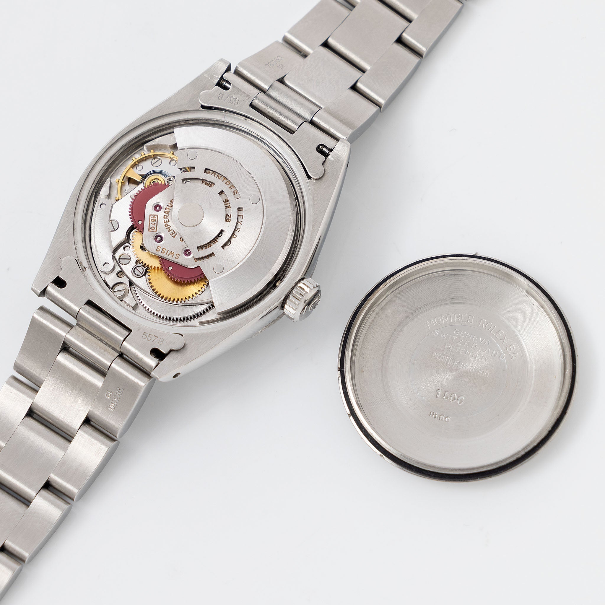 Rolex Oyster Perpetual Date 1500 Tropical Gilt Dial with Original Chronometer Paper