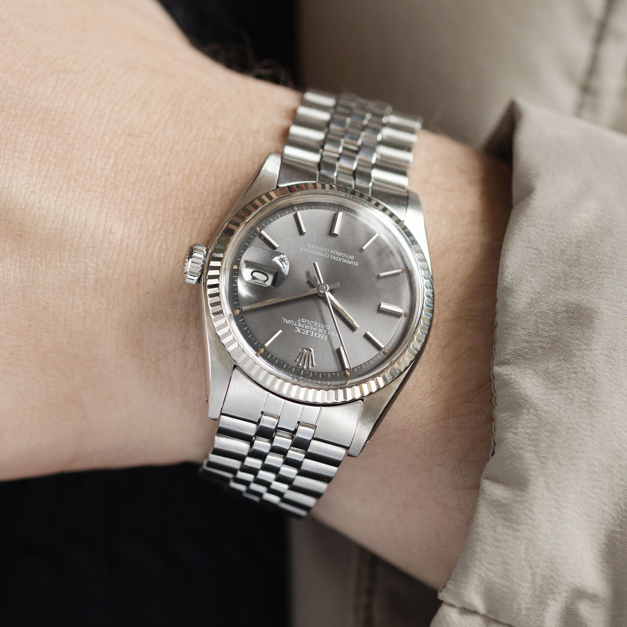 Rolex Datejust 1601 Grey Sigma Dial