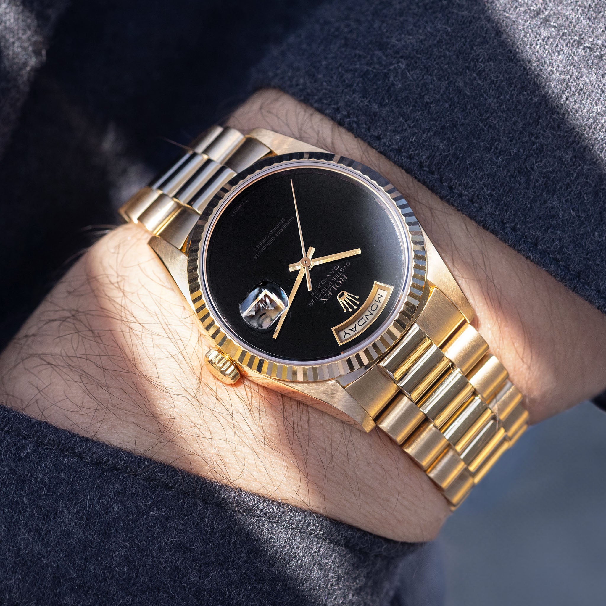 Rolex Day-Date 18238 Onyx T Swiss T Dial