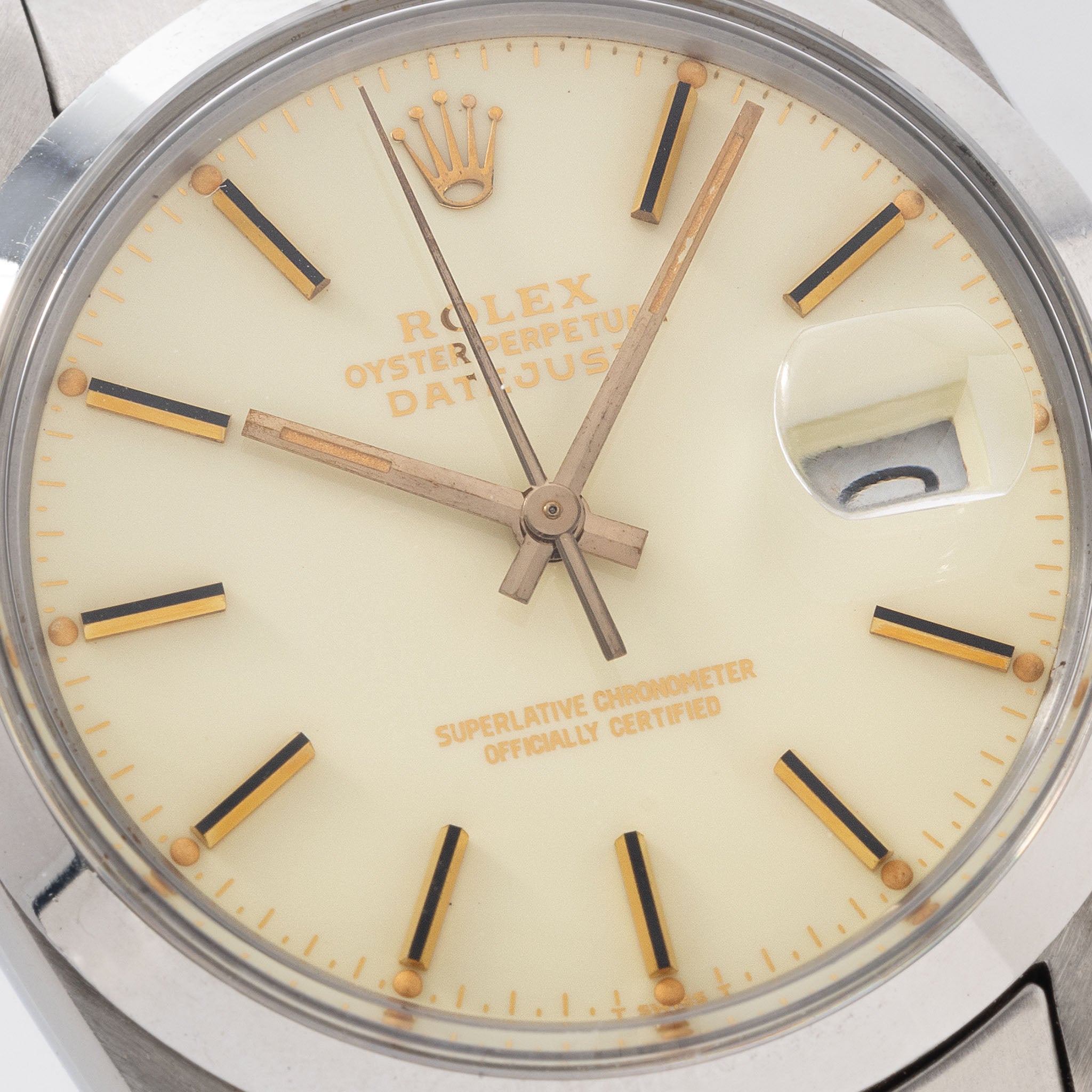 Rolex Datejust 16000 Ivory Enamel Dial