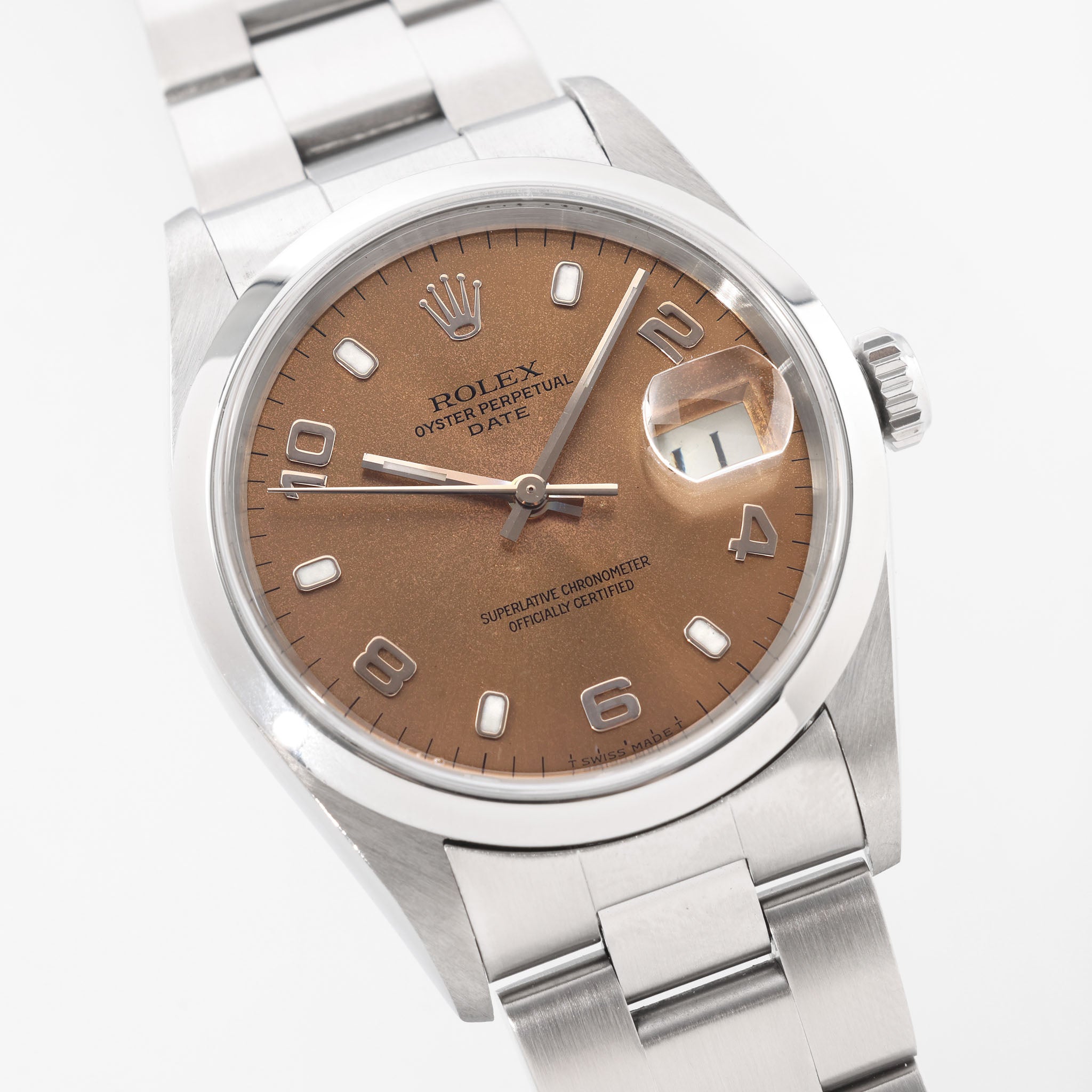 Rolex Oyster Perpetual Date Bronze Dial ref 15200