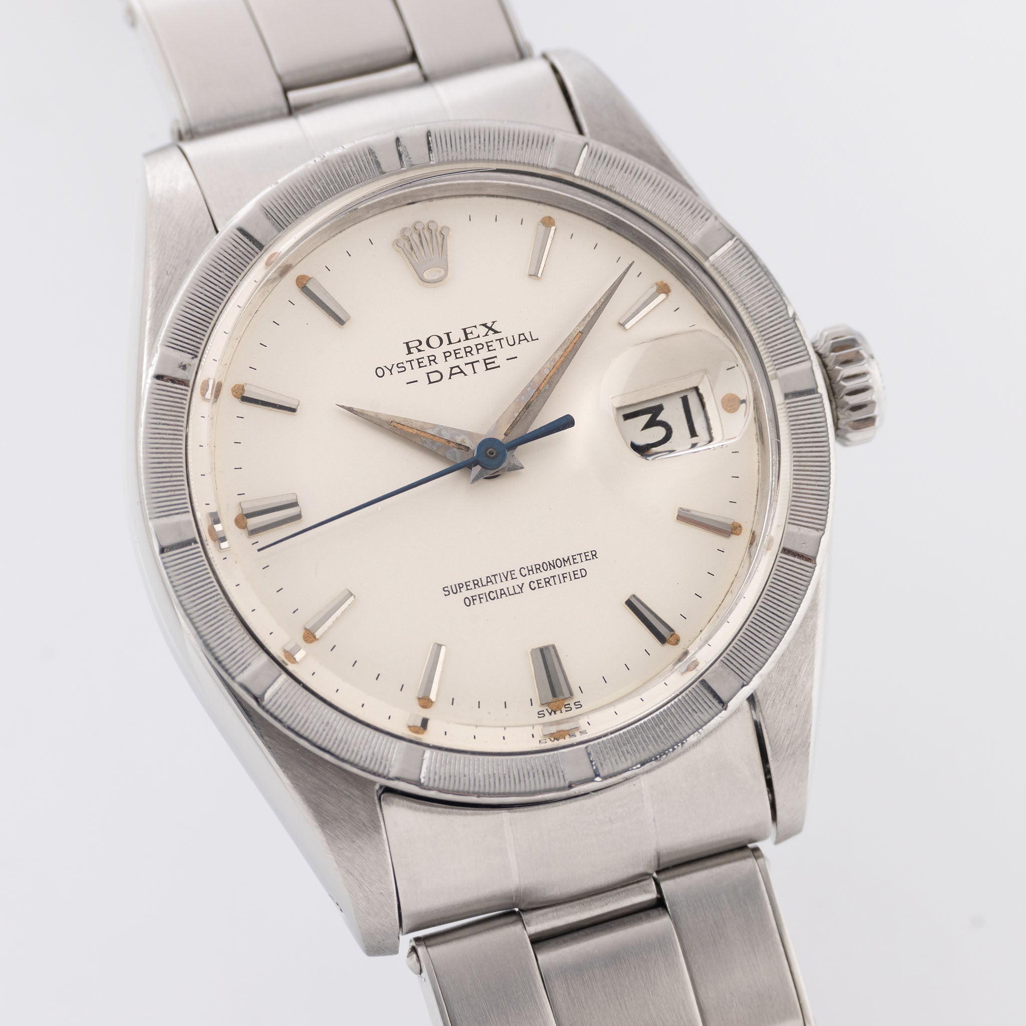 Rolex Date Matte Silver Dial Dauphine Hands ref 1501