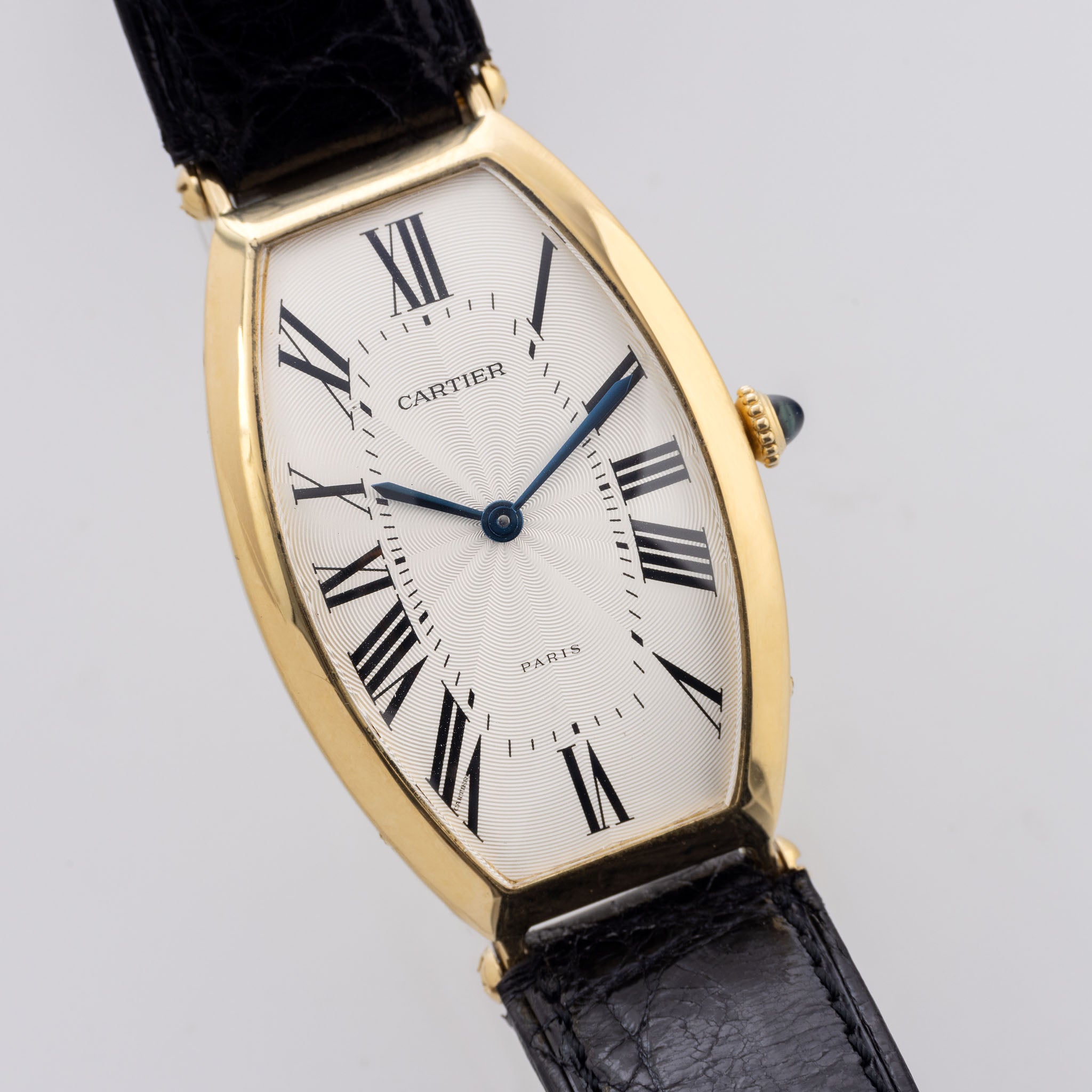 Cartier Paris Tonneau 18kt Yellow Gold “Paris “Dial