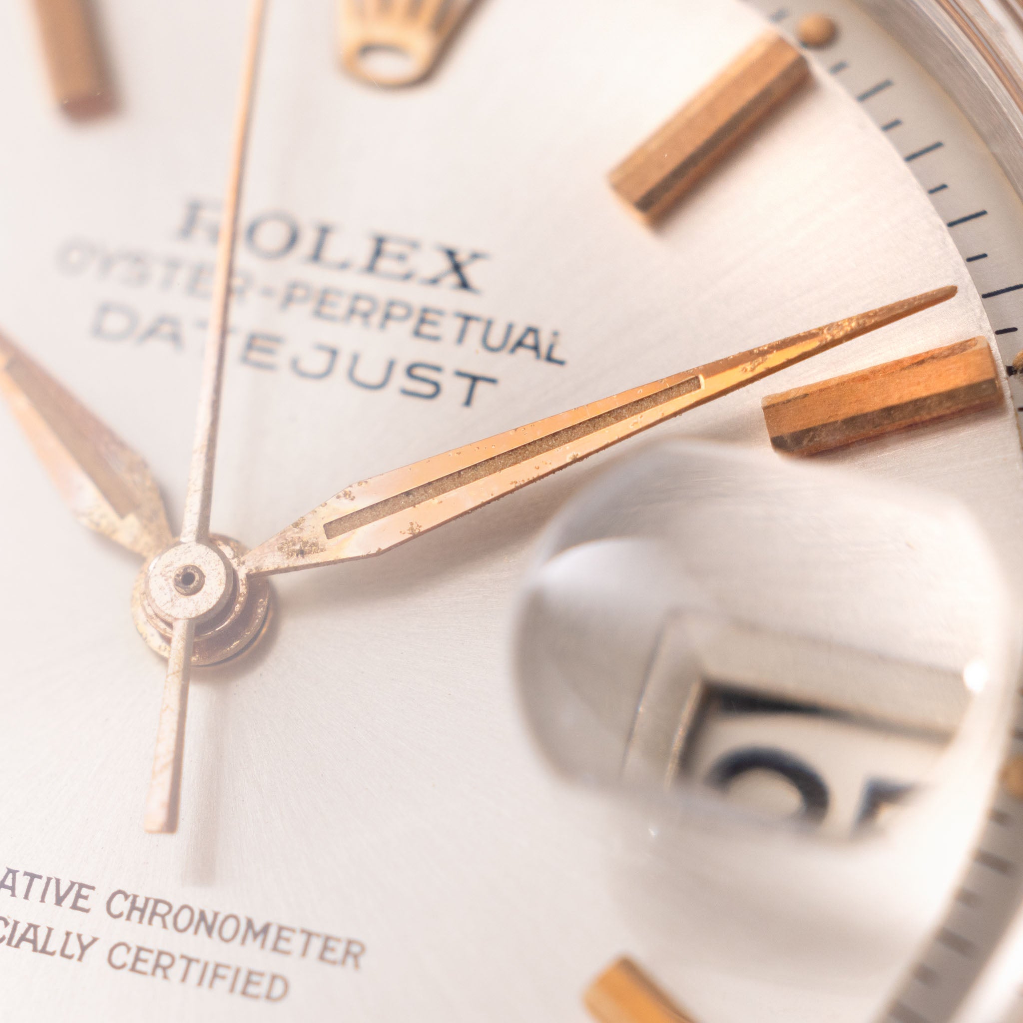 Rolex Datejust Steel and Pink Gold Silver Dial Ref 1601