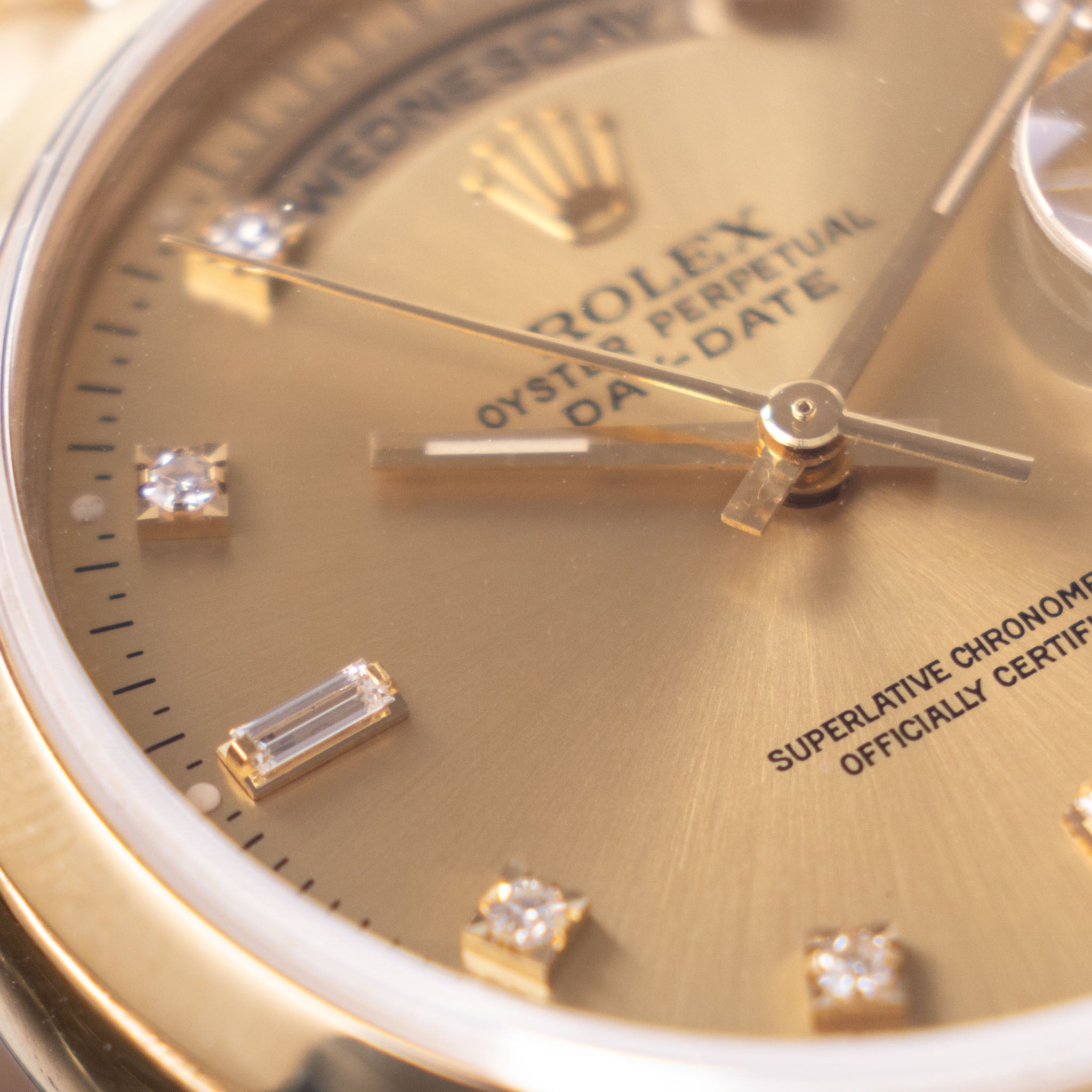 Rolex Day-Date Champagne Diamond Dial Ref 18208