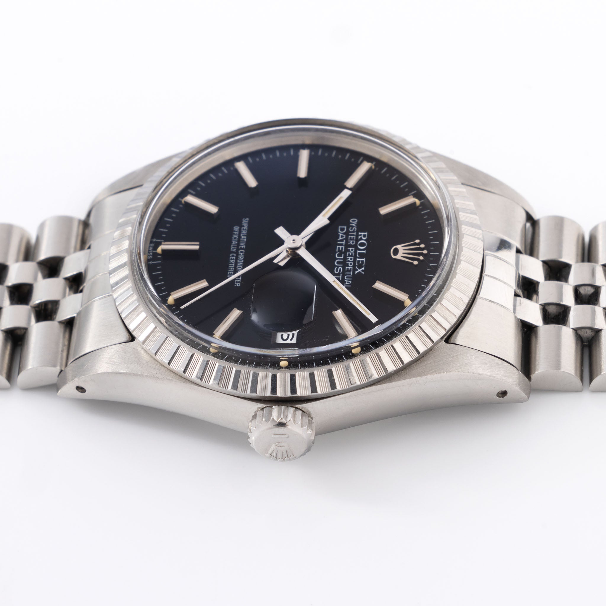 Rolex Datejust Ref. 16030 black Dial with vivid patina 