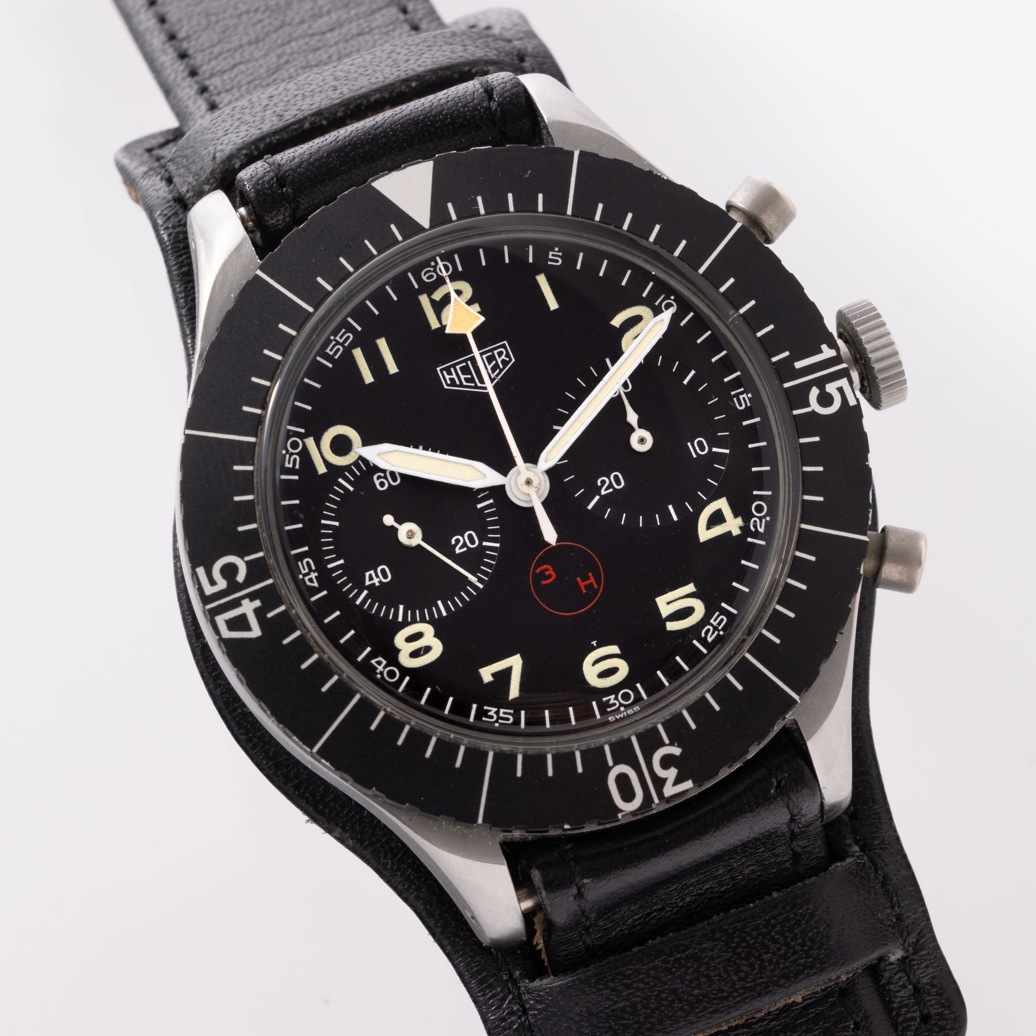 Heuer Chronograph Bundeswehr Issued Ref 1550SG