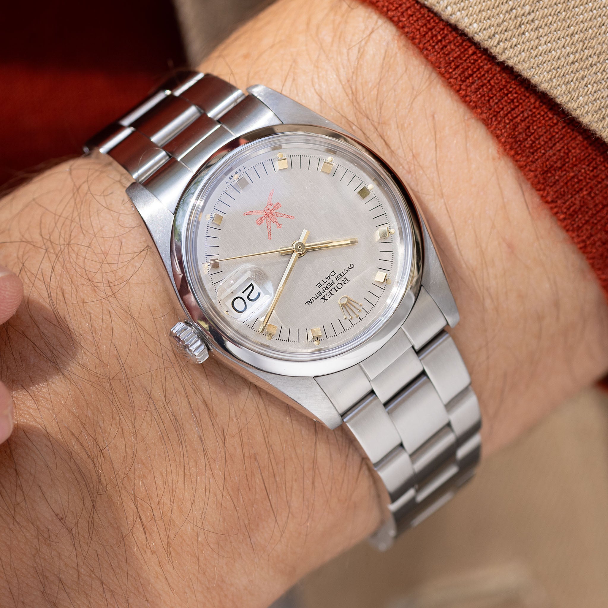 Rolex Oyster Perpetual Date Khanjar Dial Ref 1500