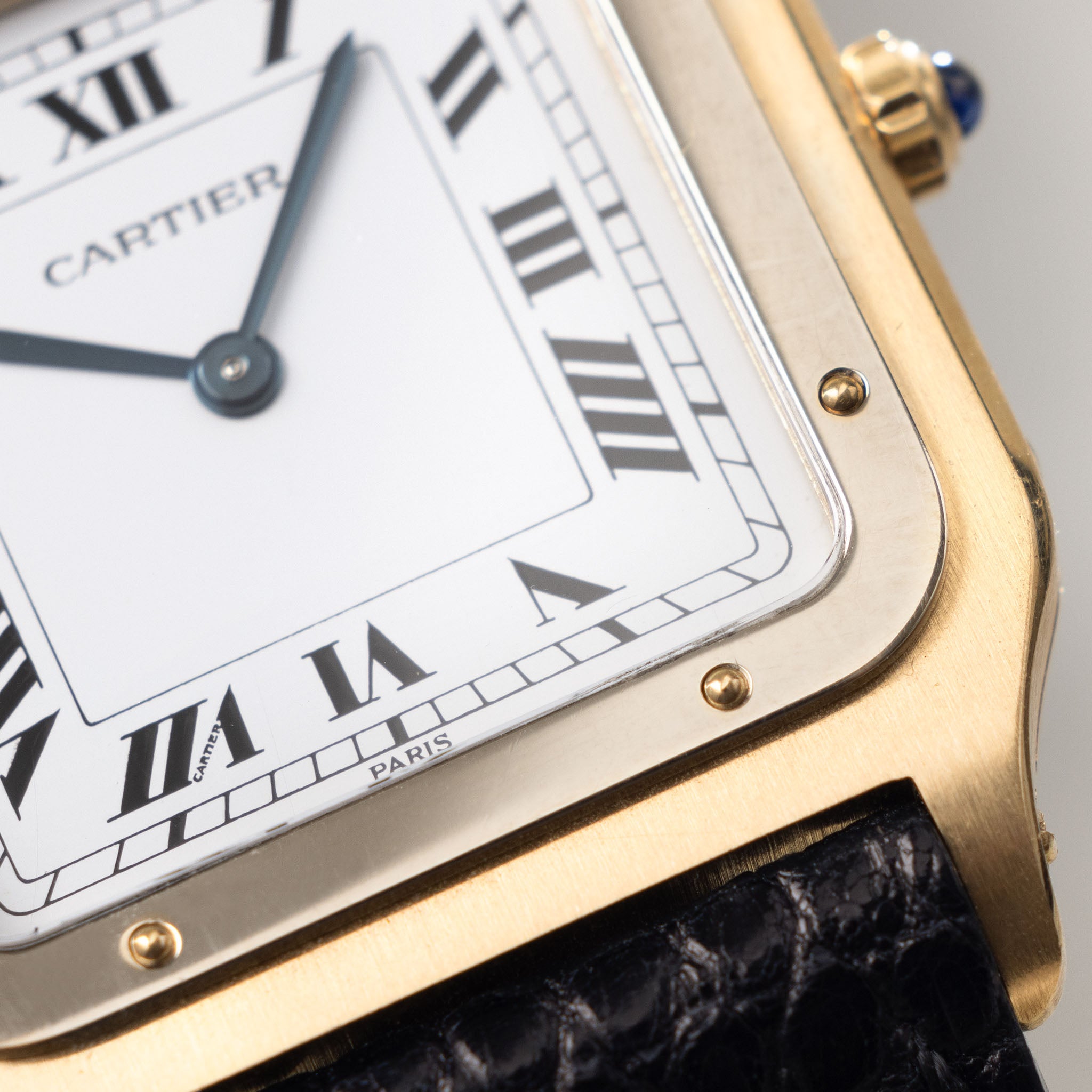 Cartier Santos Dumont "Deux Ors" Extra Thin 18kt Yellow and white Gold Ref 96061