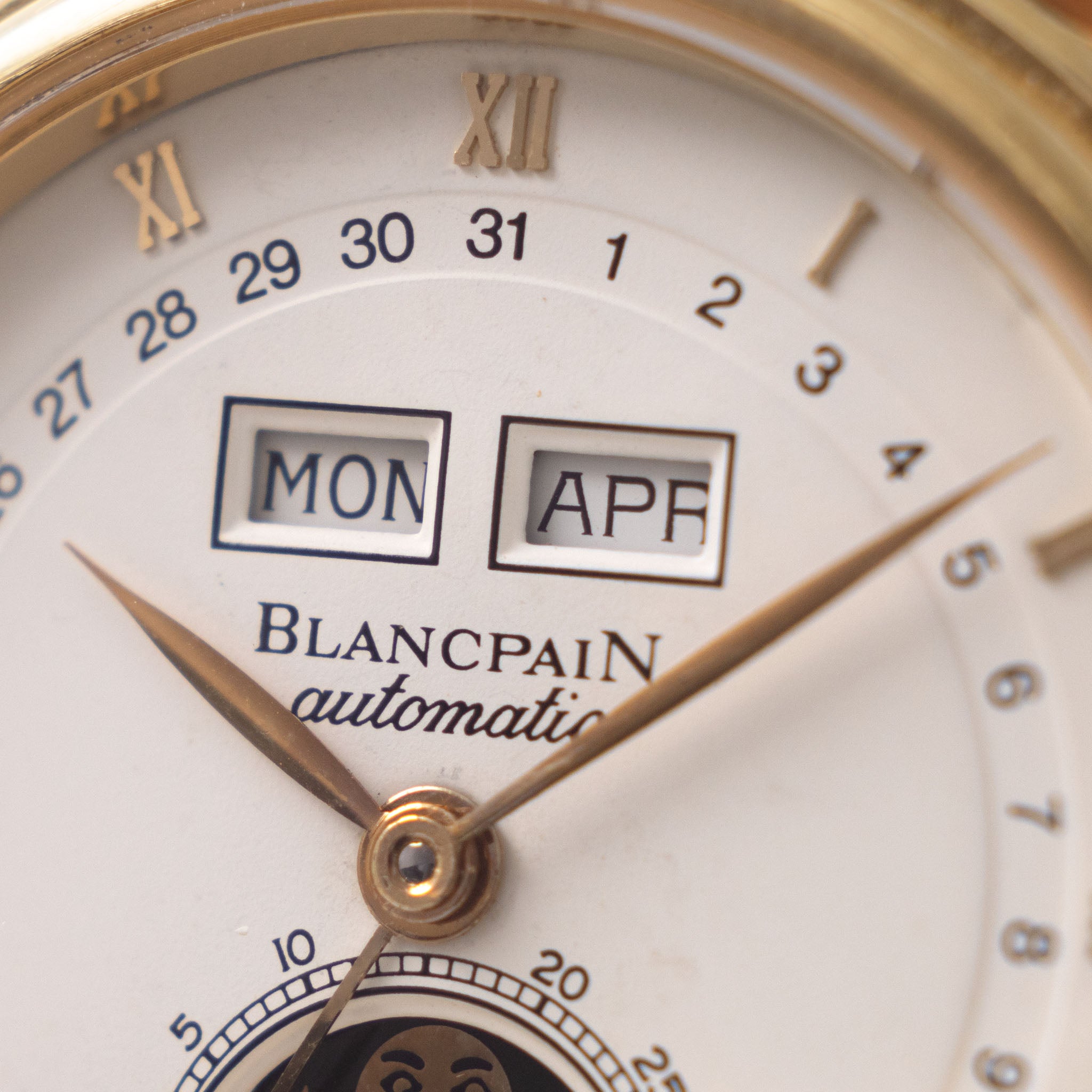 Blancpain Villeret Triple Calendar Yellow Gold Box and Papers Ref 6595-1418