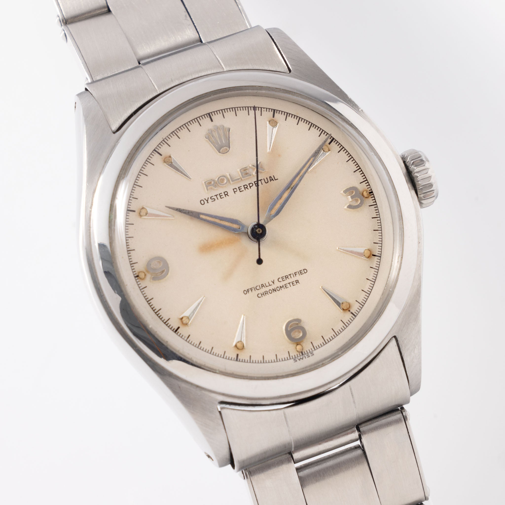 Rolex Oyster Perpetual Semi-Bubbleback 1950s Ref 6108