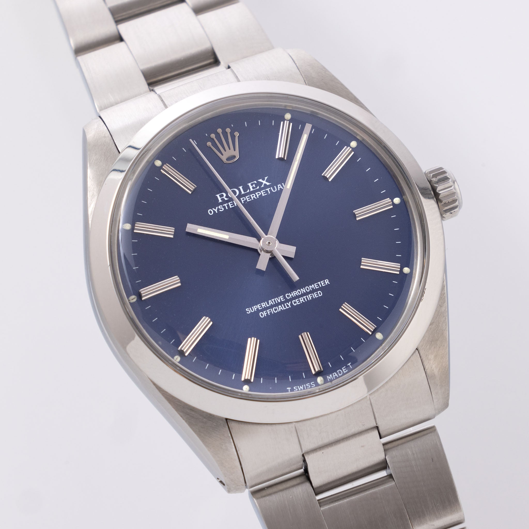 Rolex Oyster Perpetual blue dial ref 1002