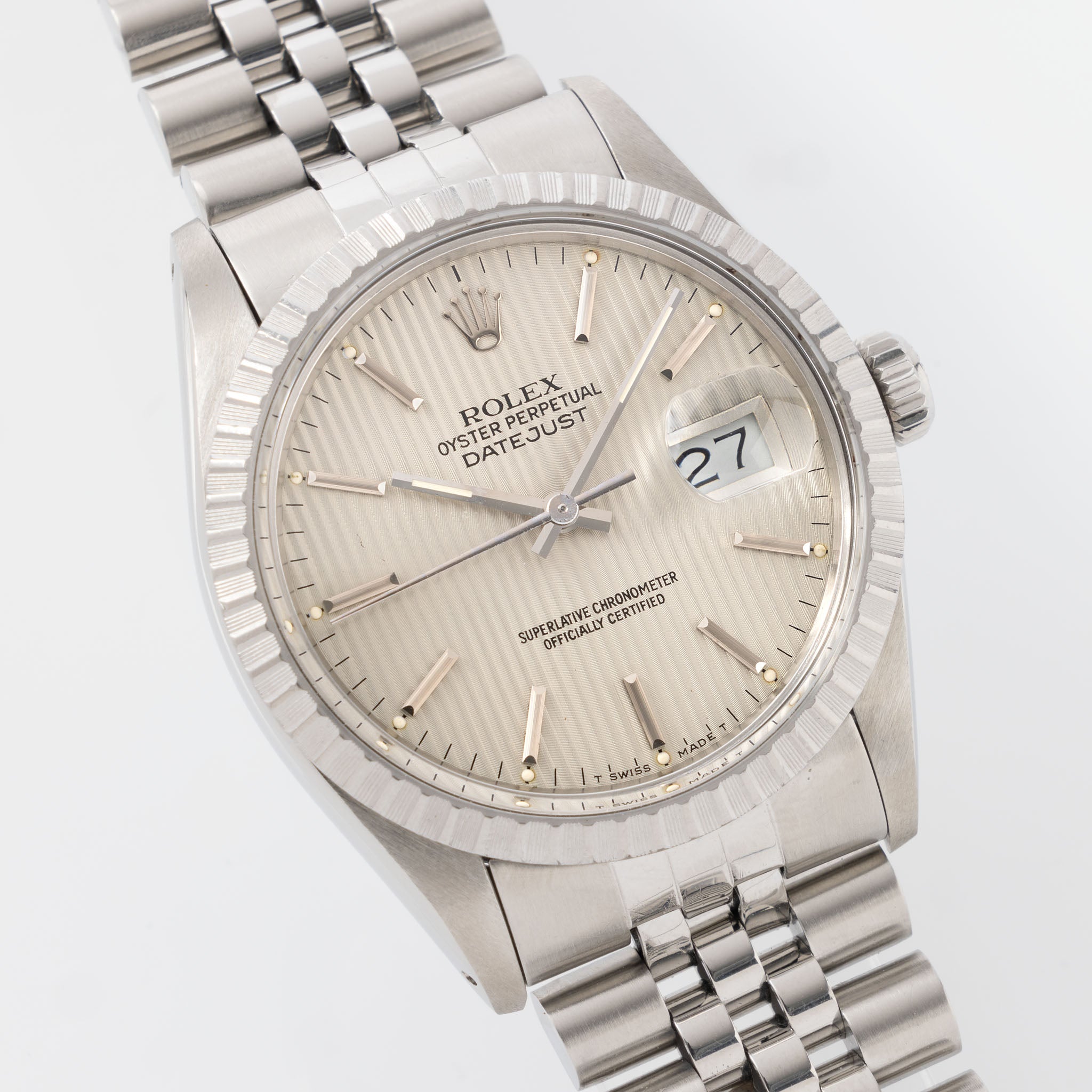 Rolex Datejust Cream Tapestry Dial Ref. 16030