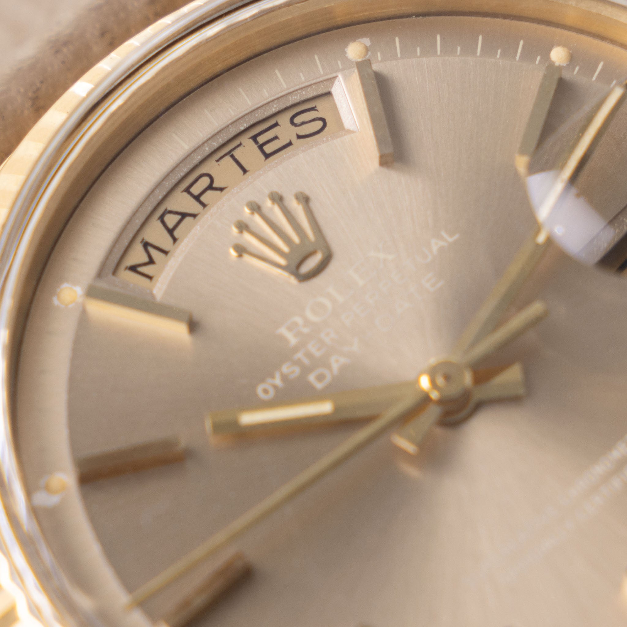 Rolex Day-Date in yellow gold Havana dial ref 1803