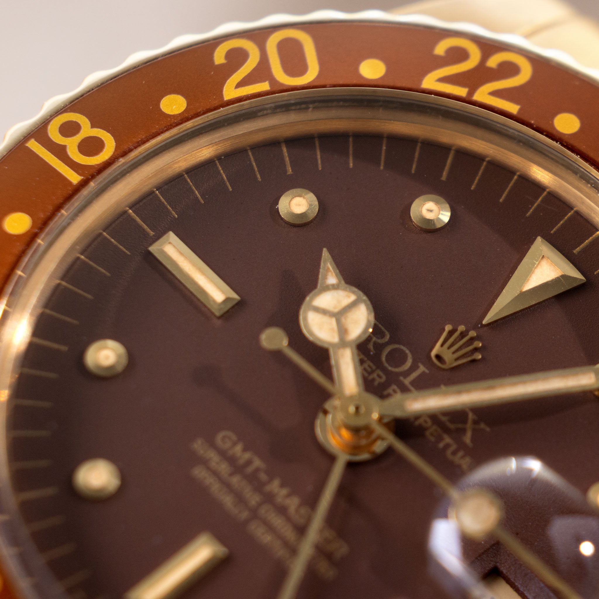 Rolex GMT-Master Root Beer Nipple Dial Matte Brown Dial Ref. 1675/8 with Rolex Service