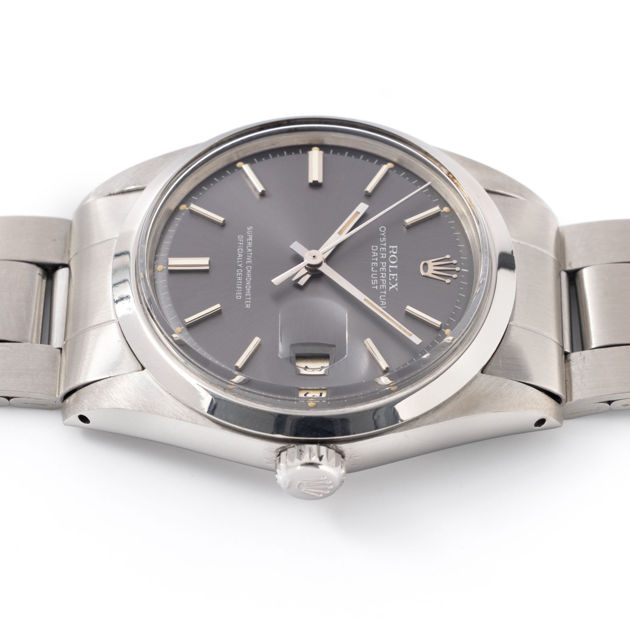 Rolex Datejust Grey Soleil Dial Ref. 1600