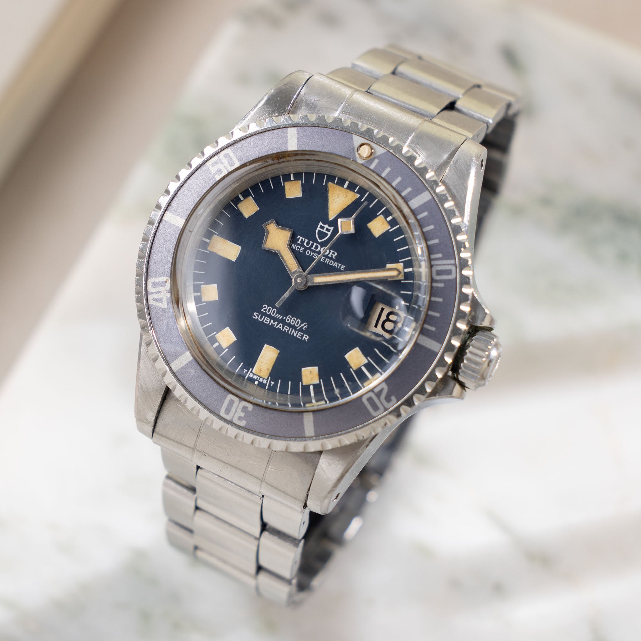 Tudor Submariner Snowflake Blue Faded Bezel Ref. 9411/0