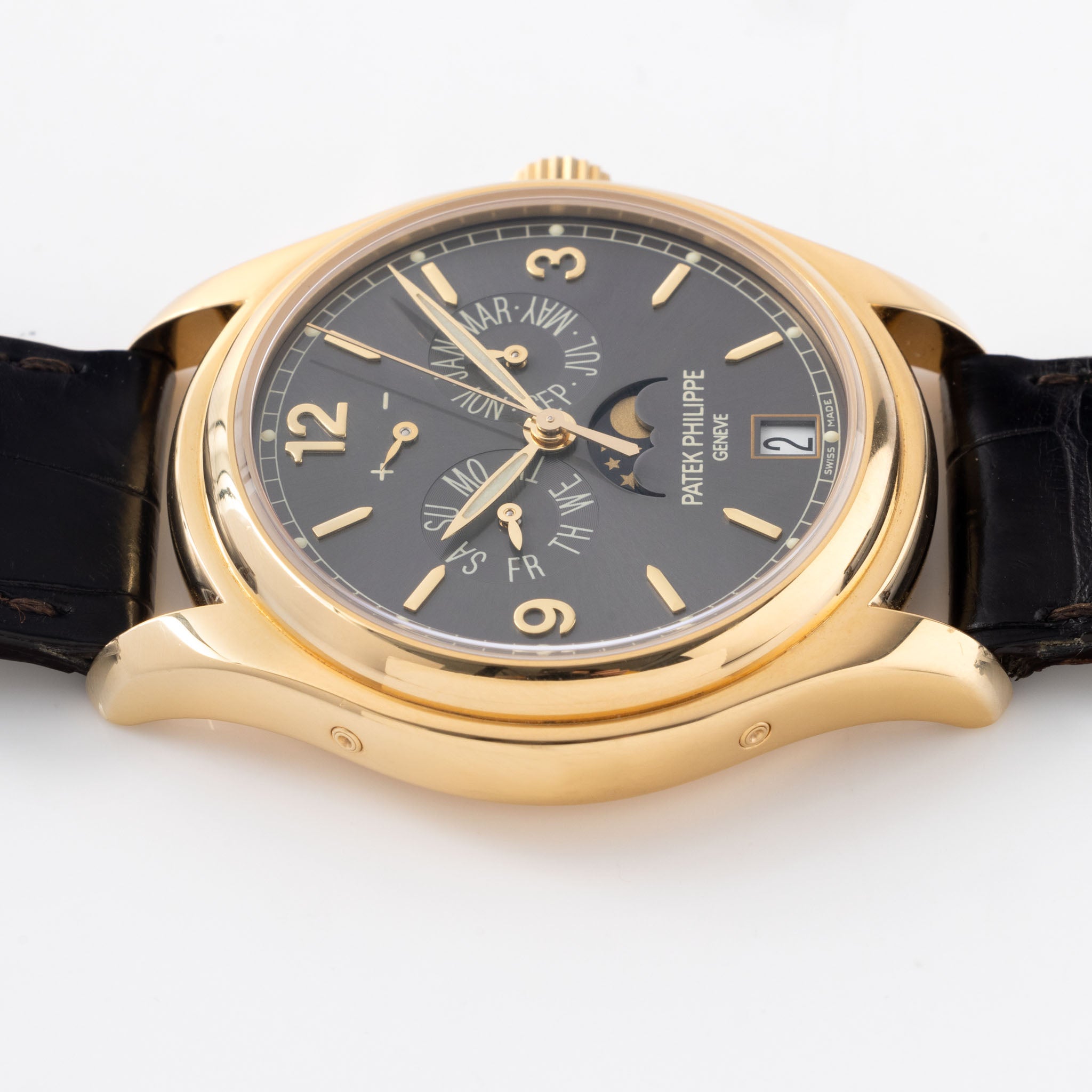 Patek Philippe Annual Calendar / Moon Phase in 18k Yellow Gold Ref. 5146J with Original Box