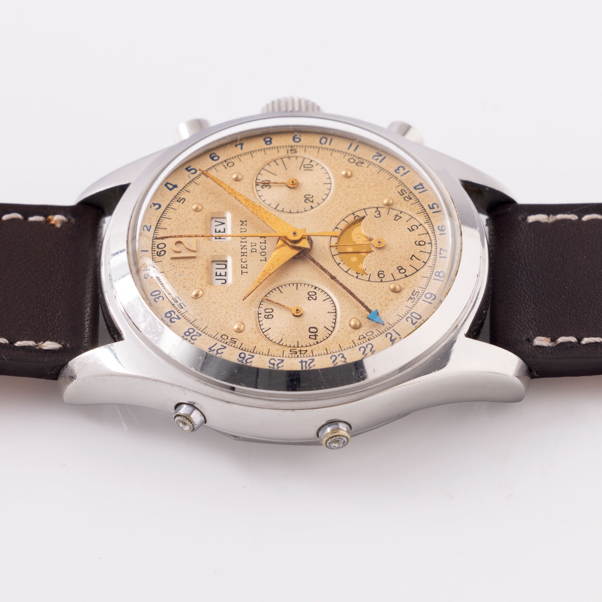 Technicum Le Locle Triple Date Moonphase Chronograph “Datocompax” School Watch