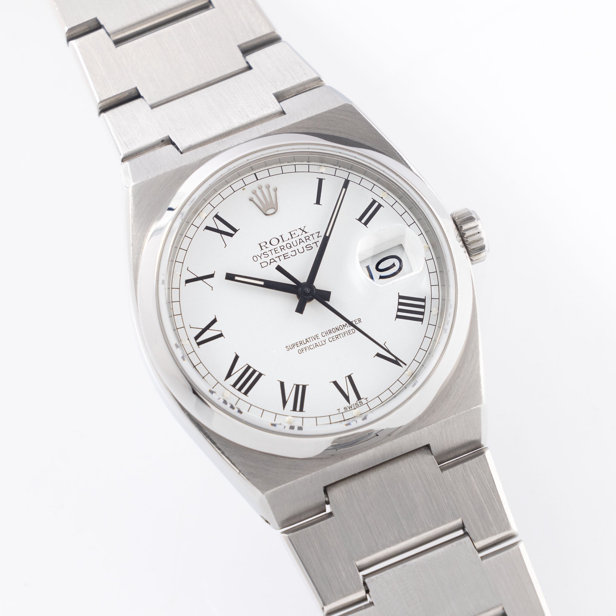 Rolex Oysterquartz Datejust White Buckley Dial Ref. 17000