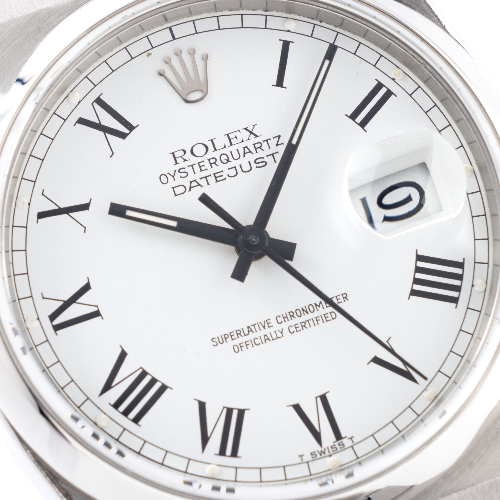 Rolex Oysterquartz Datejust White Buckley Dial Ref. 17000