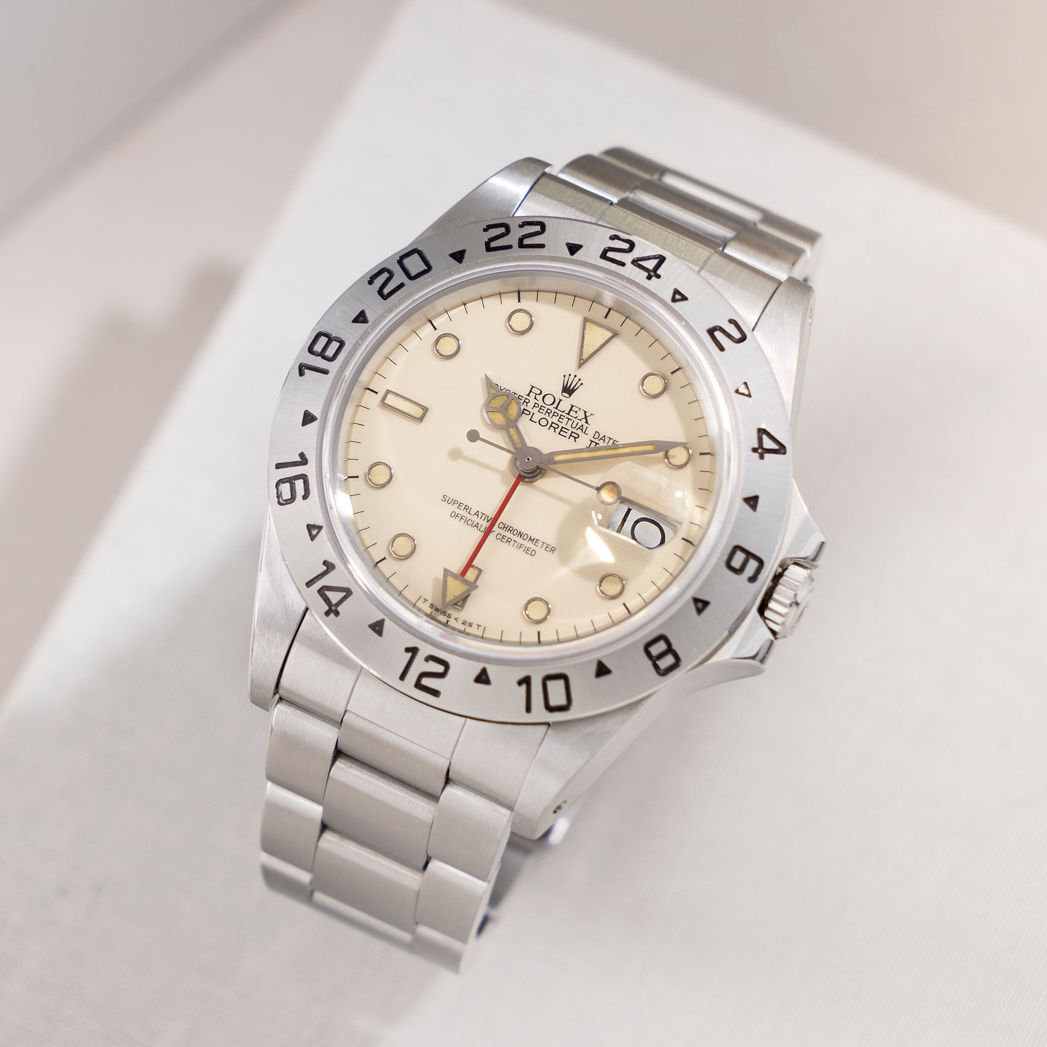 Rolex Explorer II 16550 cream dial with papers