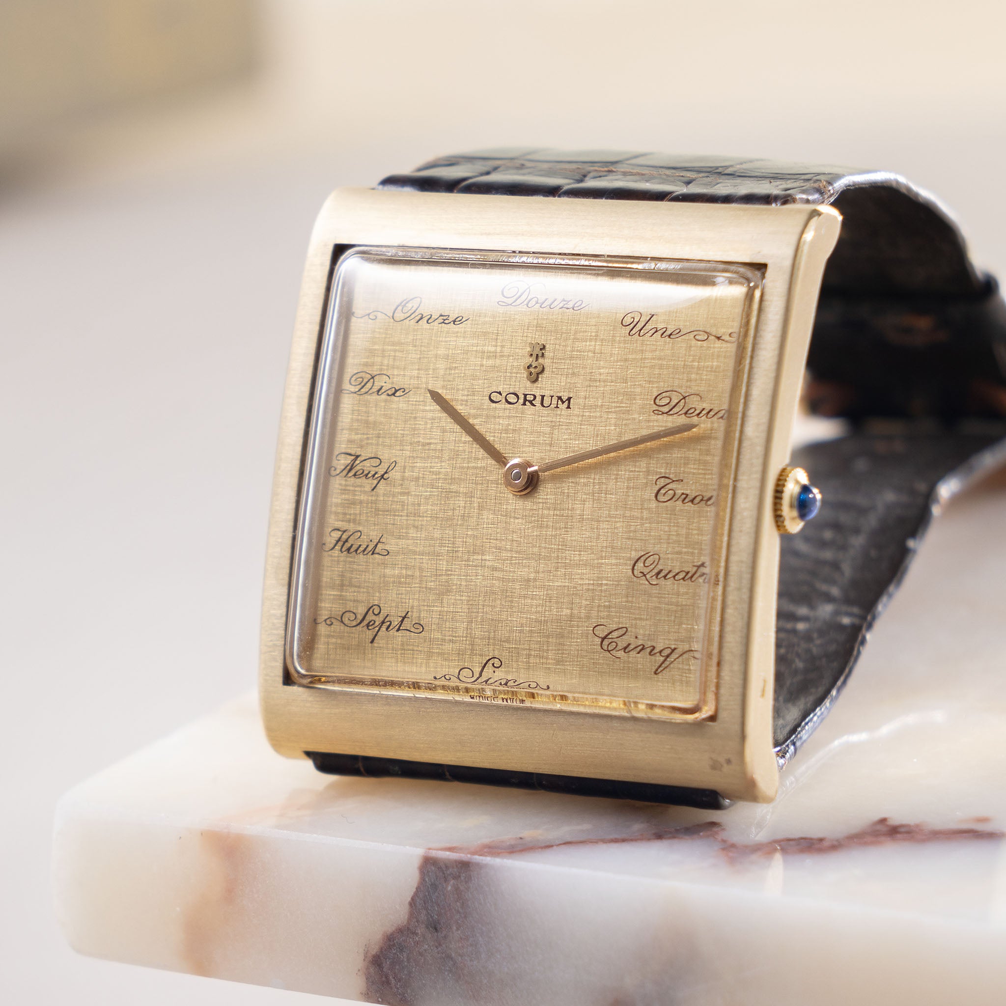 Corum Buckingham Champagne Dial in 18k Yellow Gold Ref. 57181