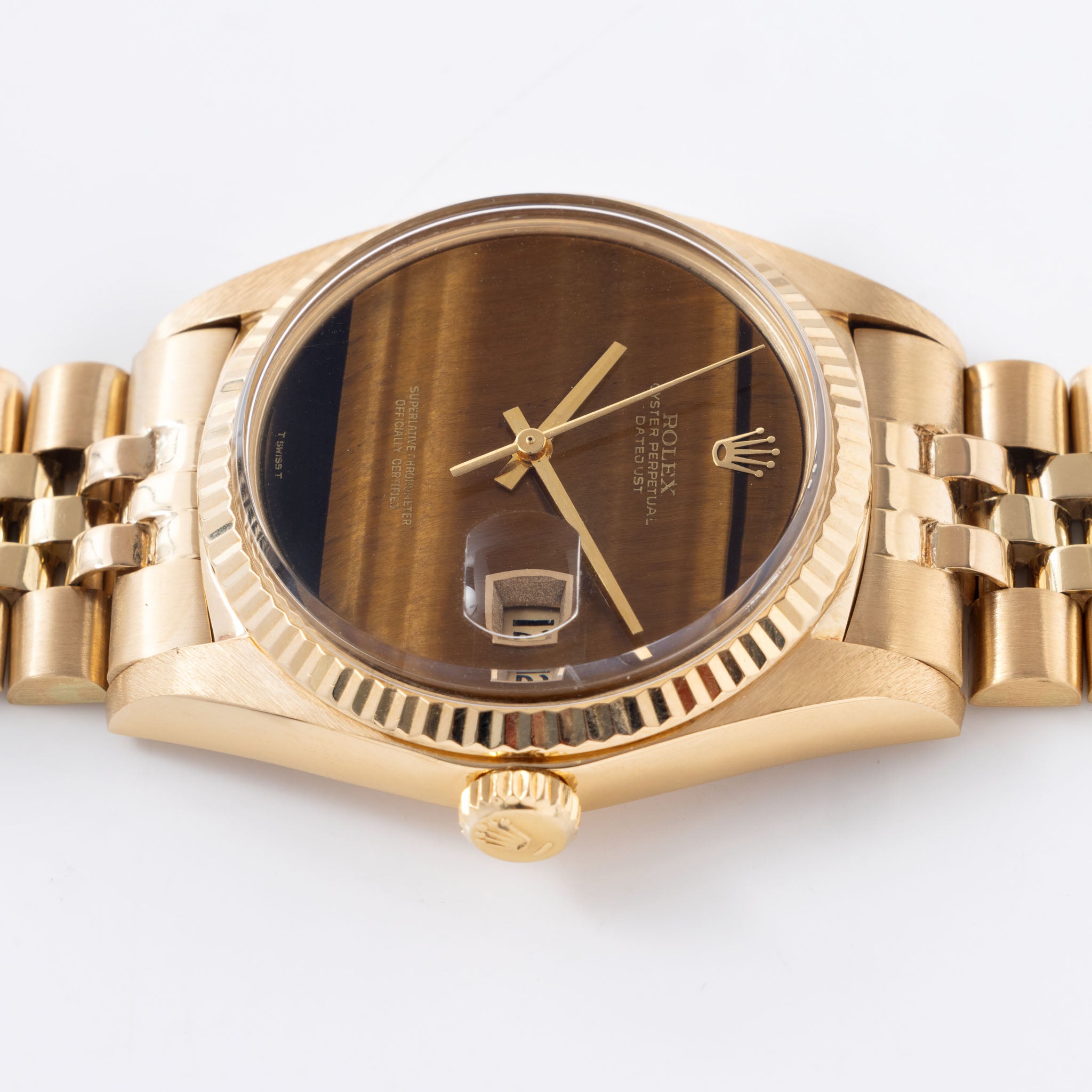 Rolex  Datejust 1601 /8 Tiger Eye in 18k yellow gold