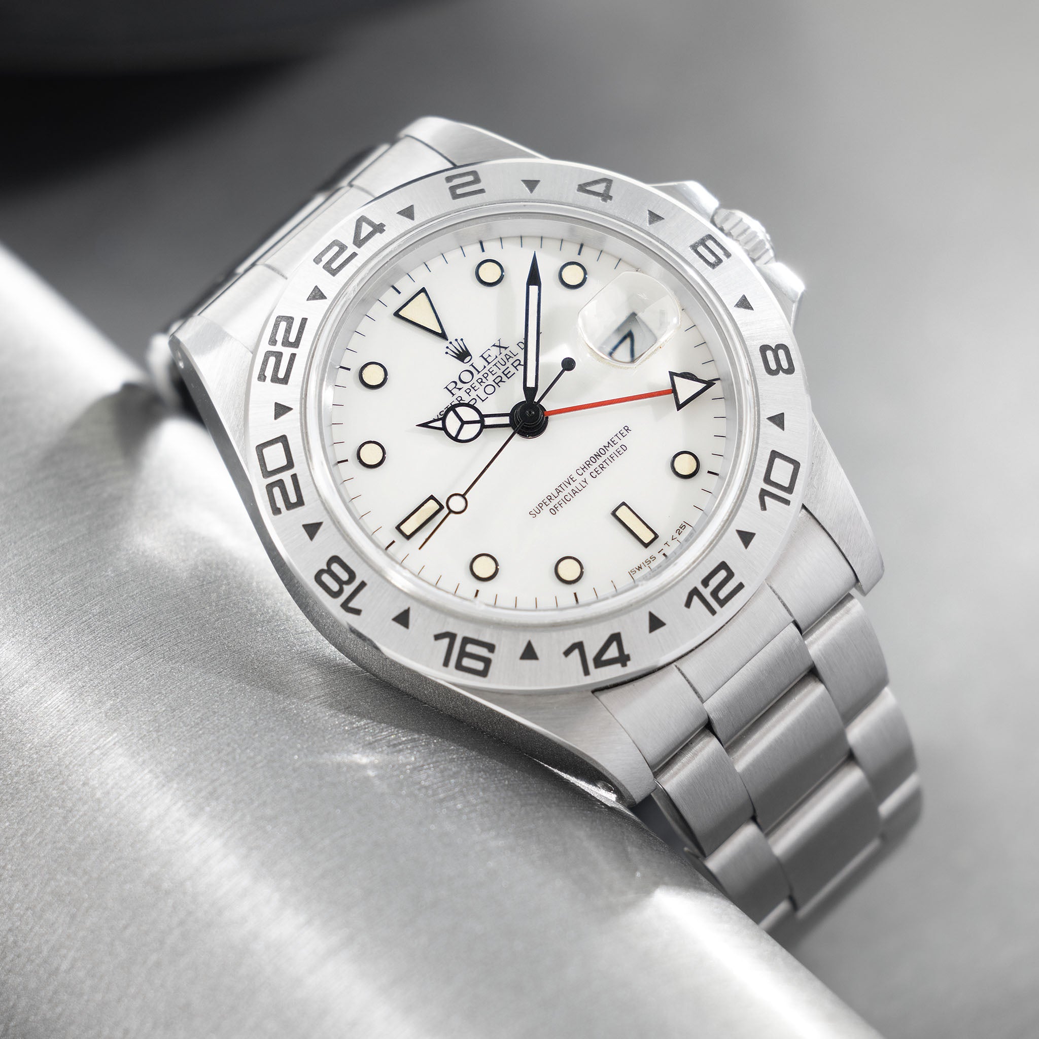 Rolex Explorer II White "Porcelain" Dial Ref. 16550