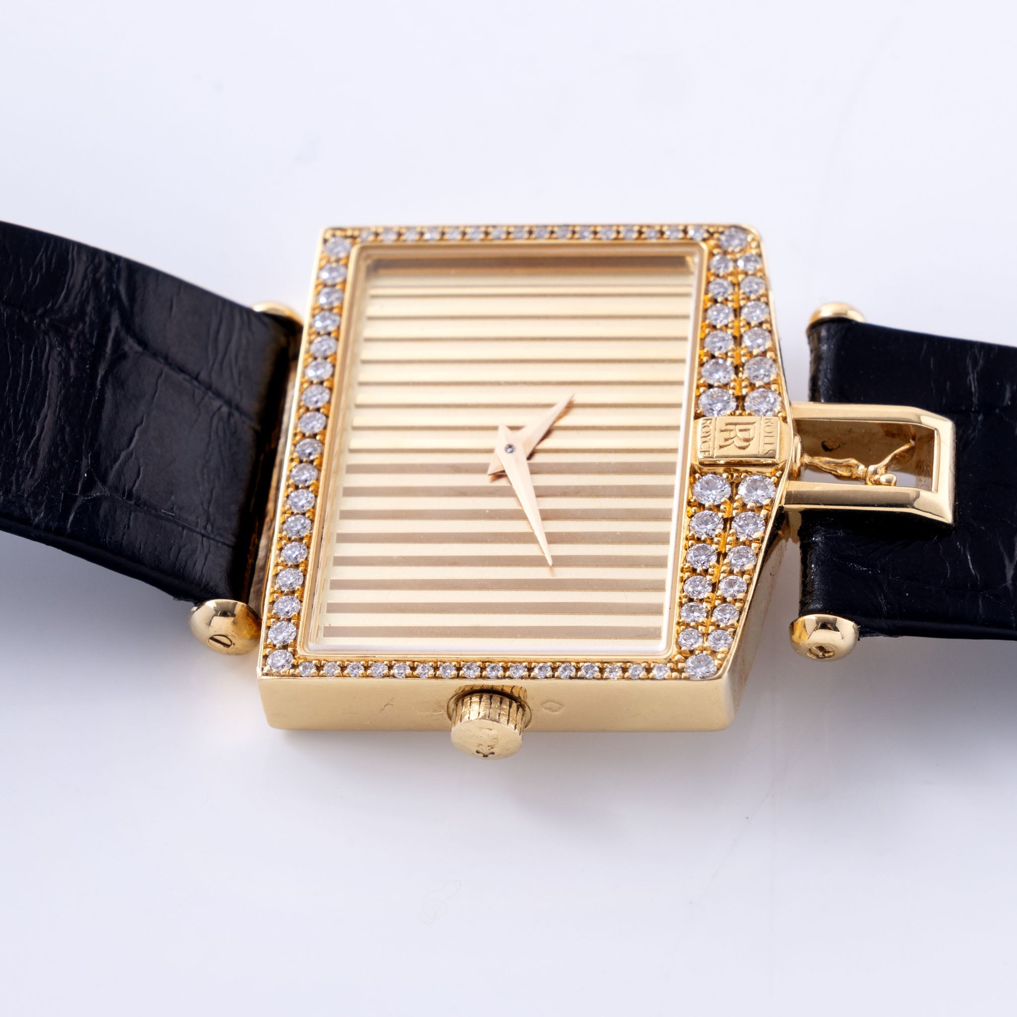 Corum "Rolls Royce" In 18K Yellow Gold With Diamonds