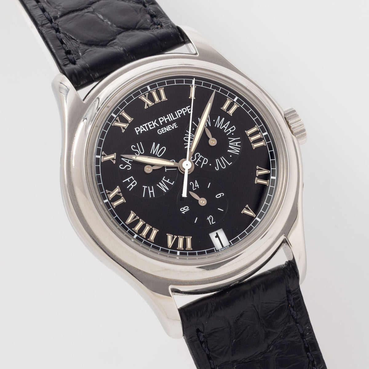 Patek Philippe Annual Calendar 5035P in Platinum Black Dial 