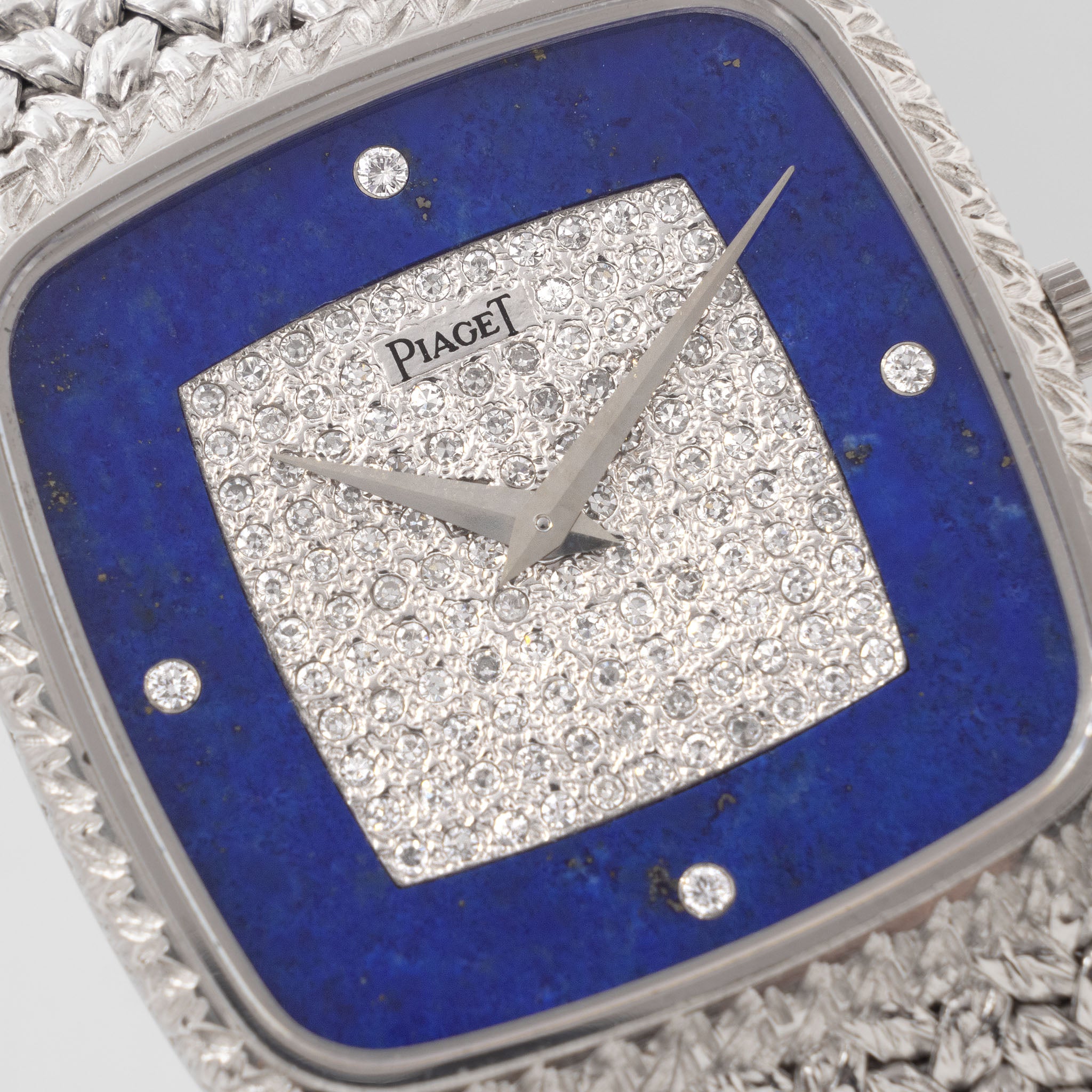 Piaget Tradition in 18K White Gold "Lapis Lazuli Pavé" Dial Ref. 9771 D2