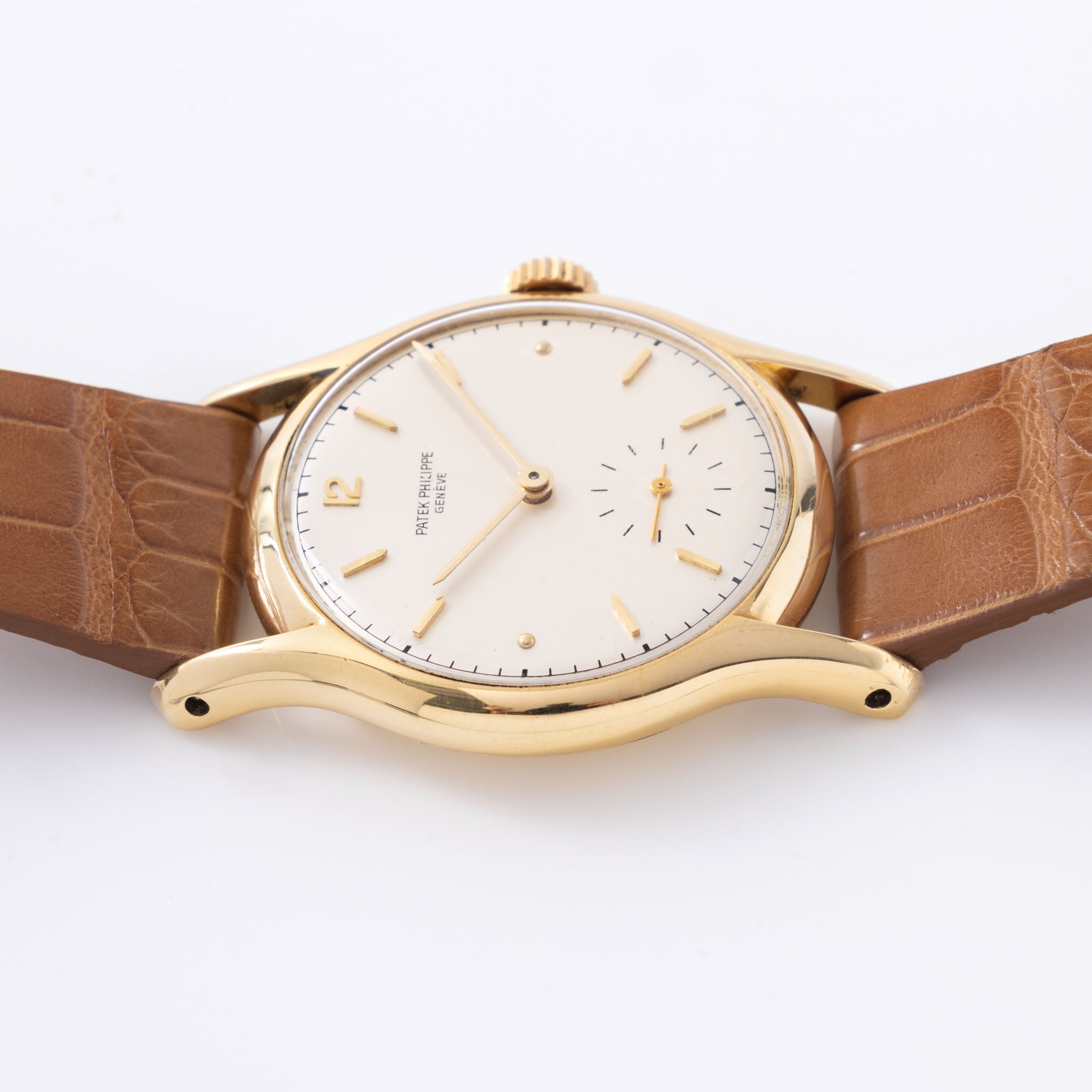 Patek Philippe Calatrava Silver Dial Ref. 2406J with Small Seconds in 18K Yellow Gold