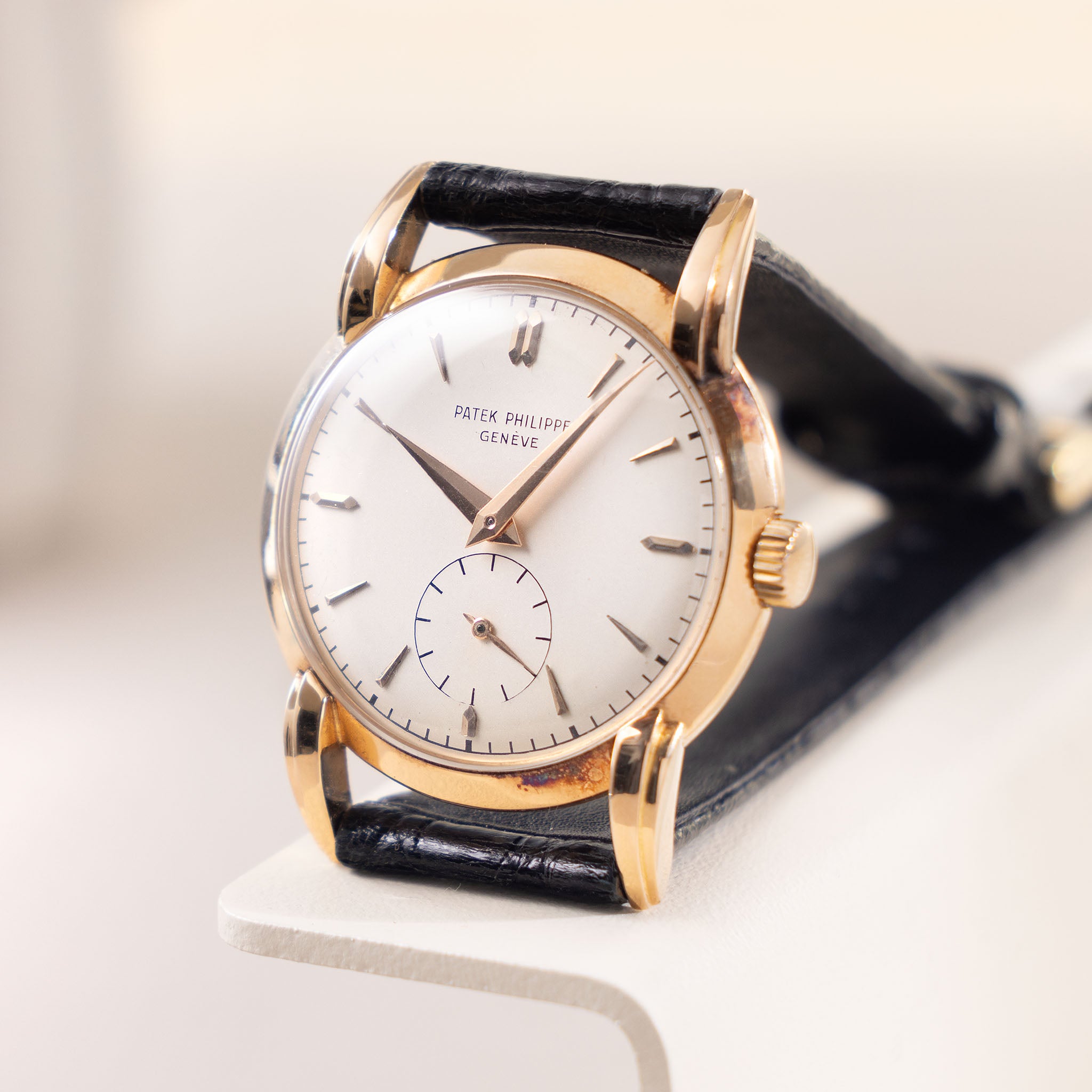 Patek Philippe Calatrava in 18k Rose Gold ref. 2429 “Flared” Lugs with Silver Dial