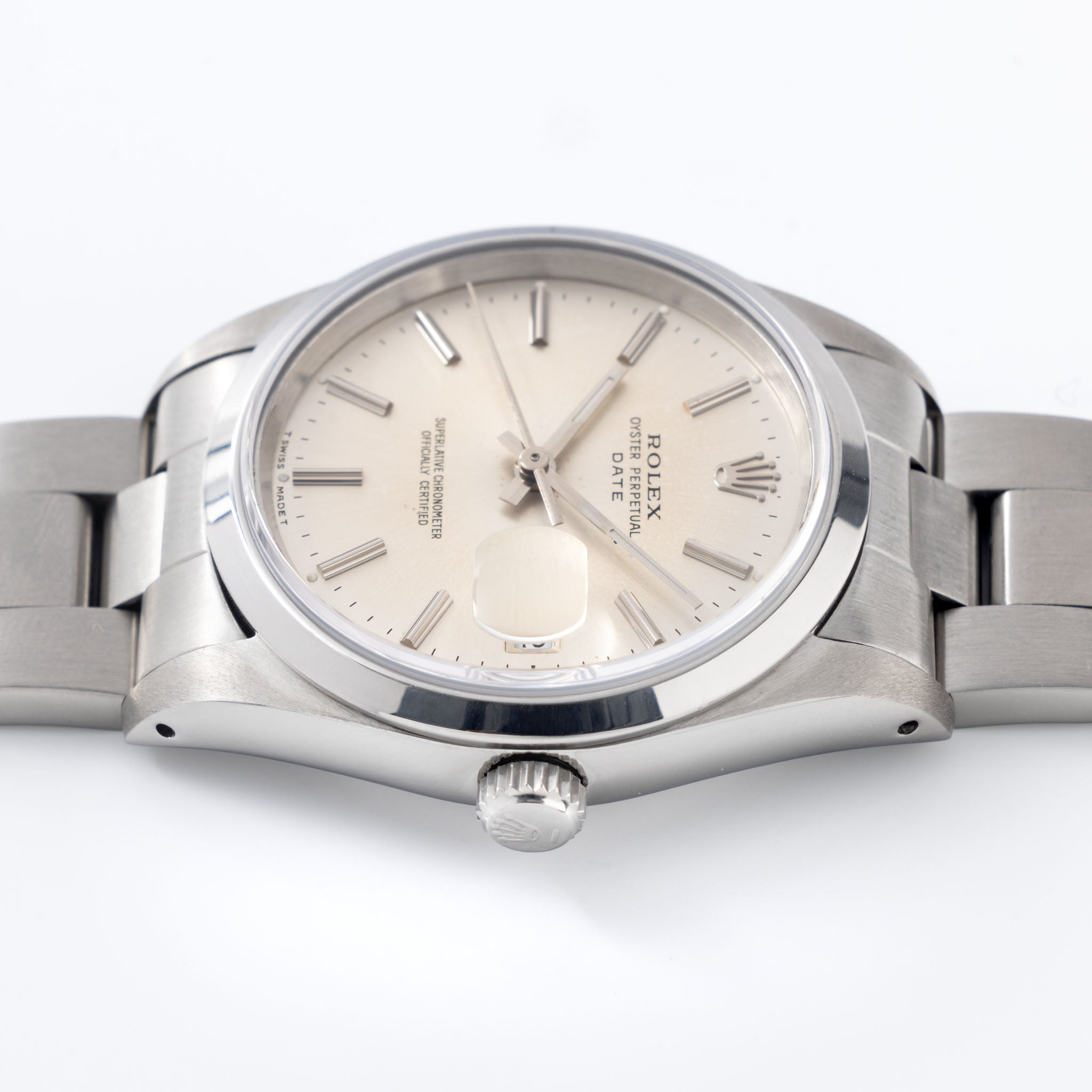 Rolex Oyster Perpetual Date Silver Dial Ref. 15200