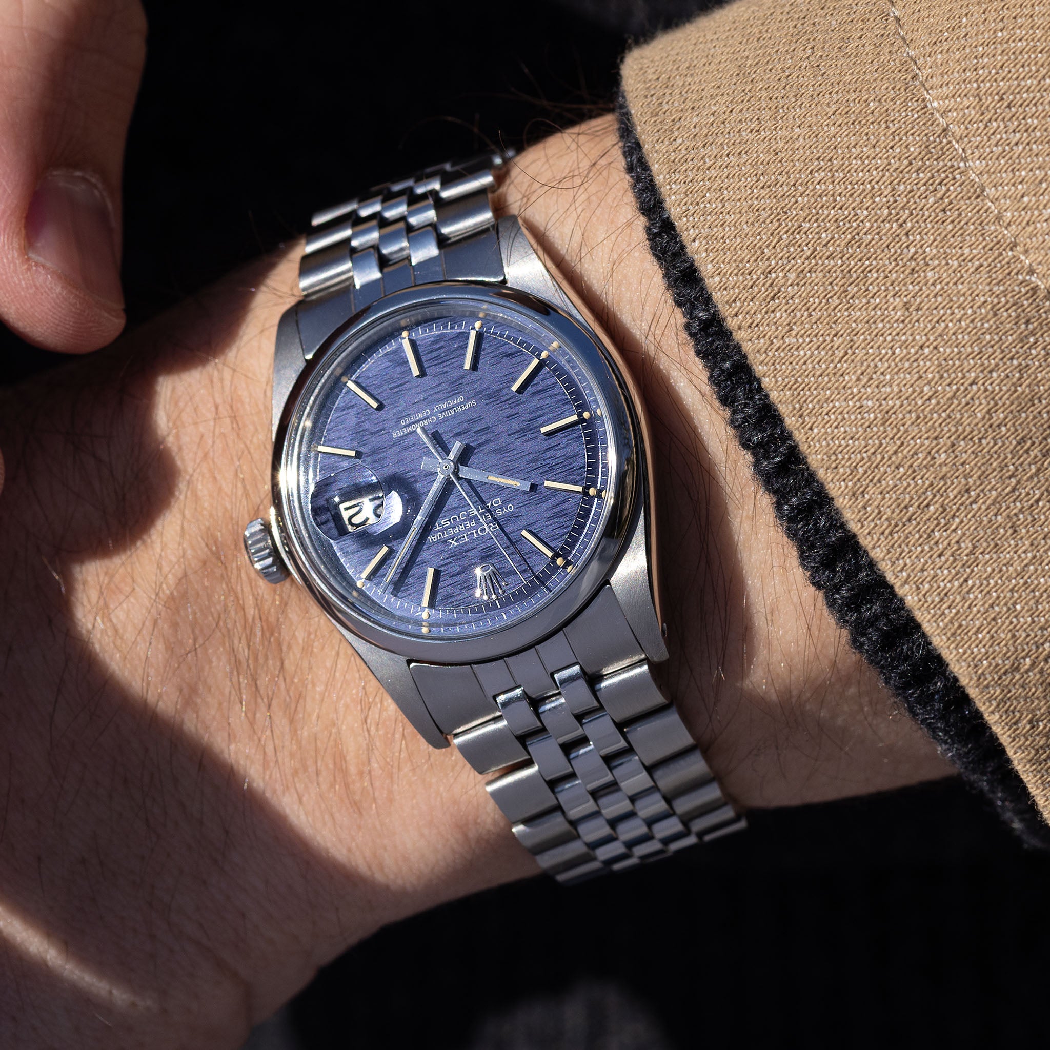 Rolex Datejust Blue "Mosaic" Dial Ref. 1600