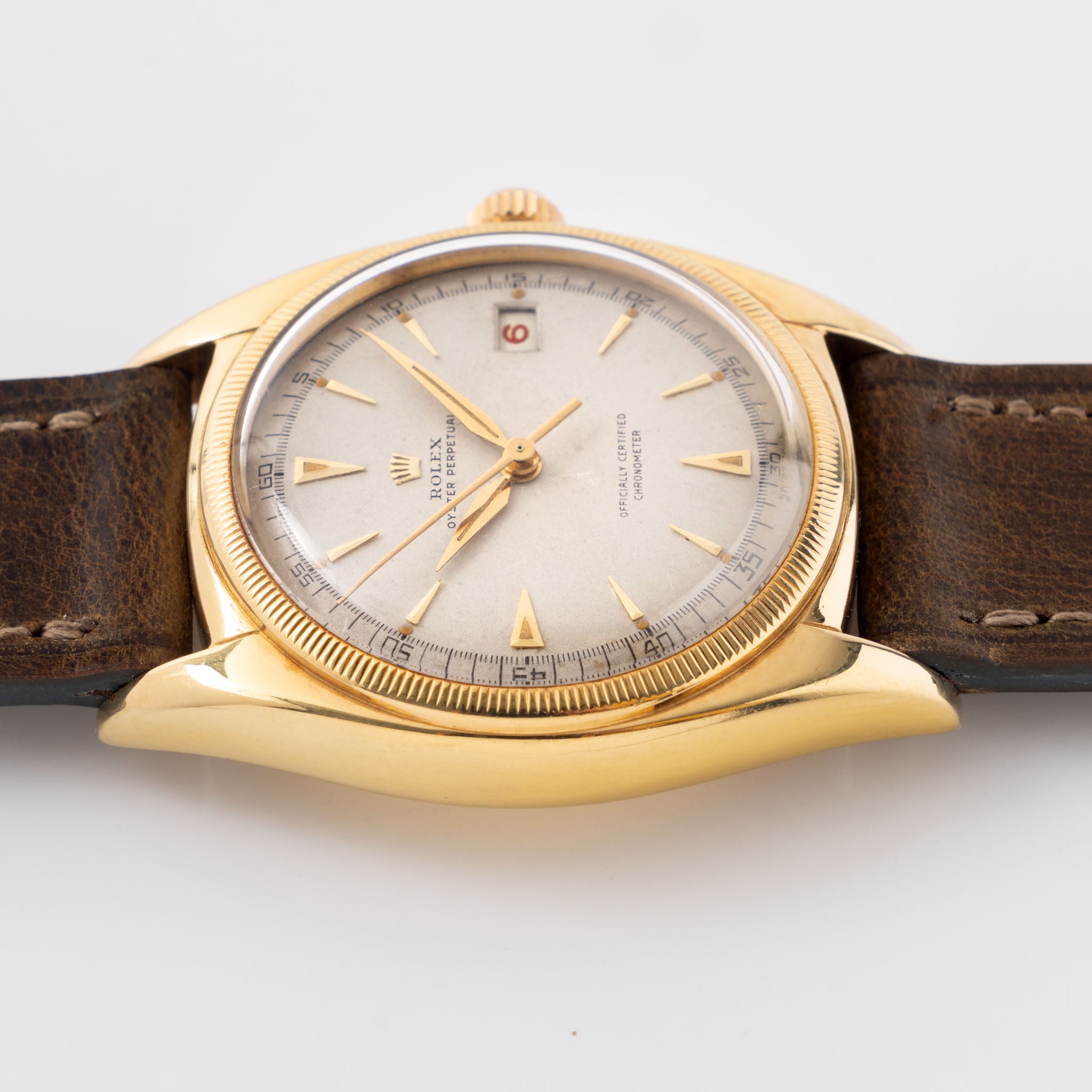 Rolex Oyster Perpetual Ovettone in 18K Yellow Gold Ref. 6075