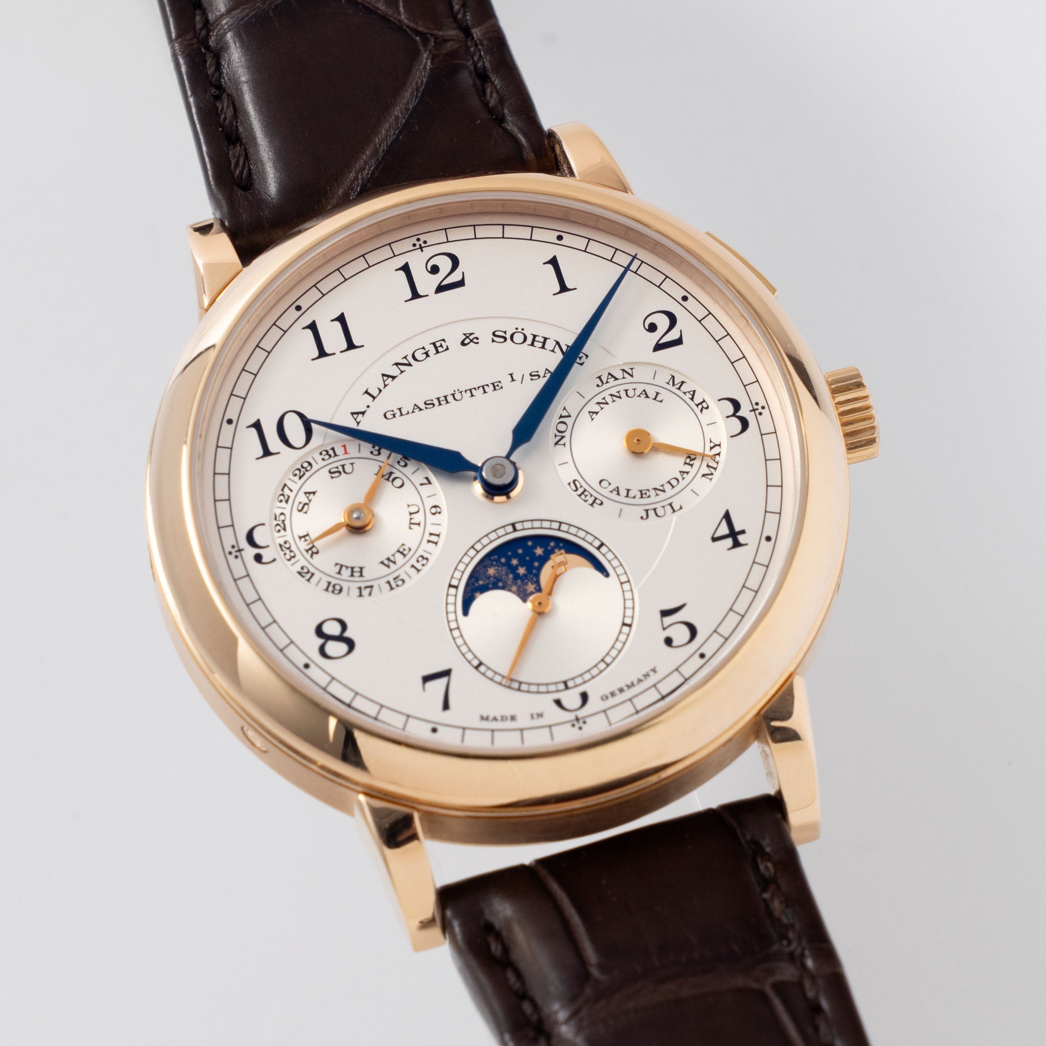 A.Lange & Söhne 1815 Annual Calendar in 18k Rose Gold Box and Papers set ref. 238.032