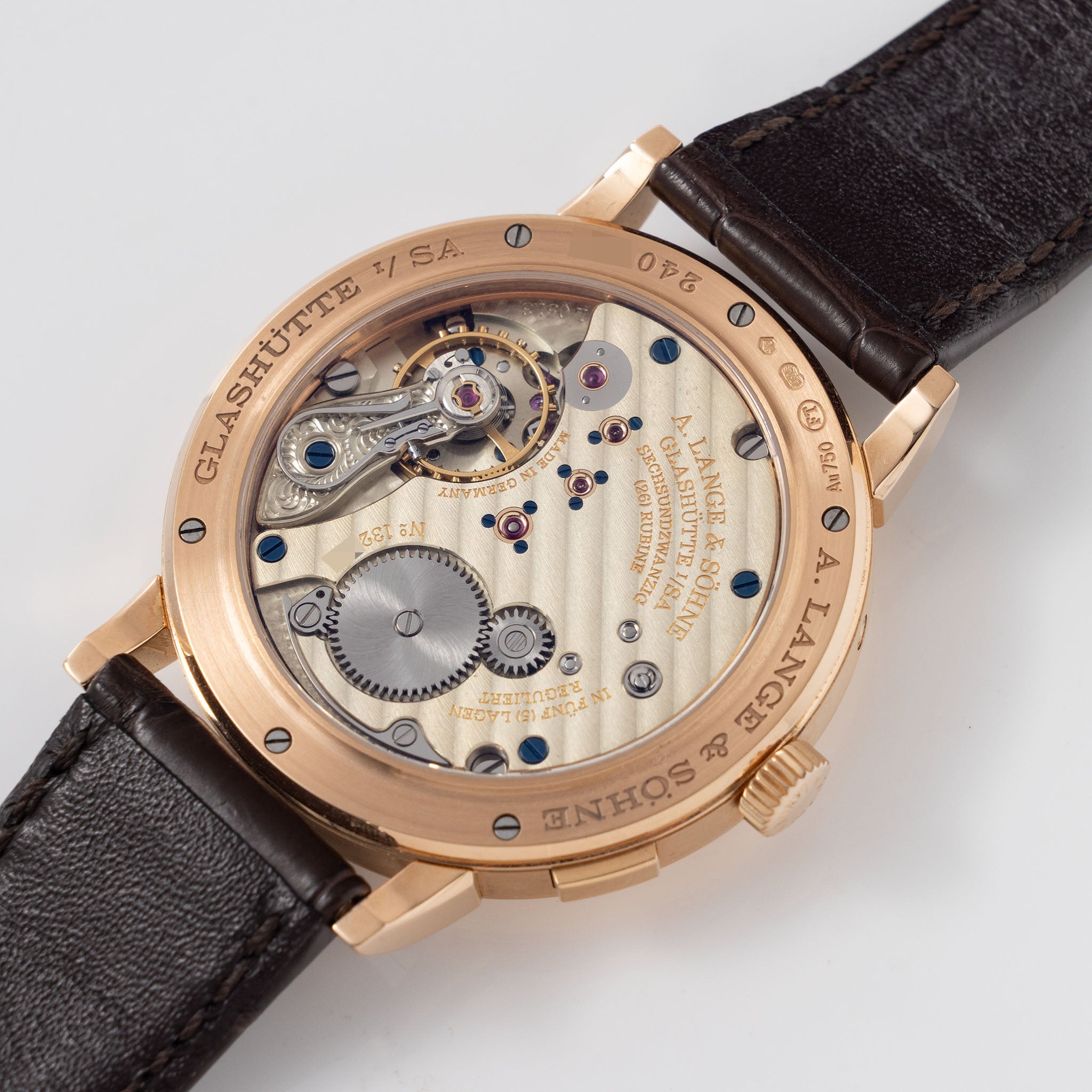 A.Lange & Söhne 1815 Annual Calendar in 18k Rose Gold Box and Papers set ref. 238.032