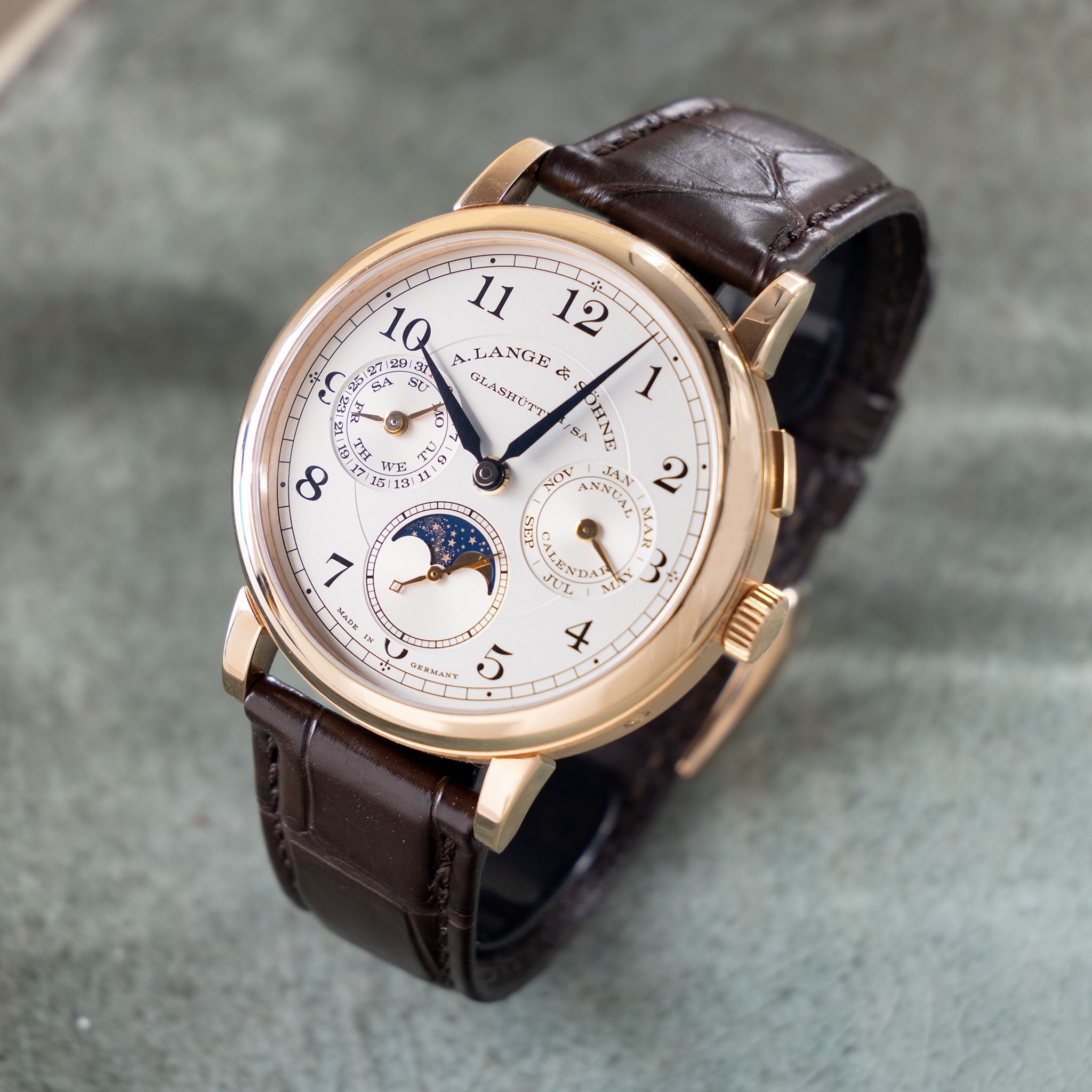 A.Lange & Söhne 1815 Annual Calendar in 18k Rose Gold Box and Papers set ref. 238.032