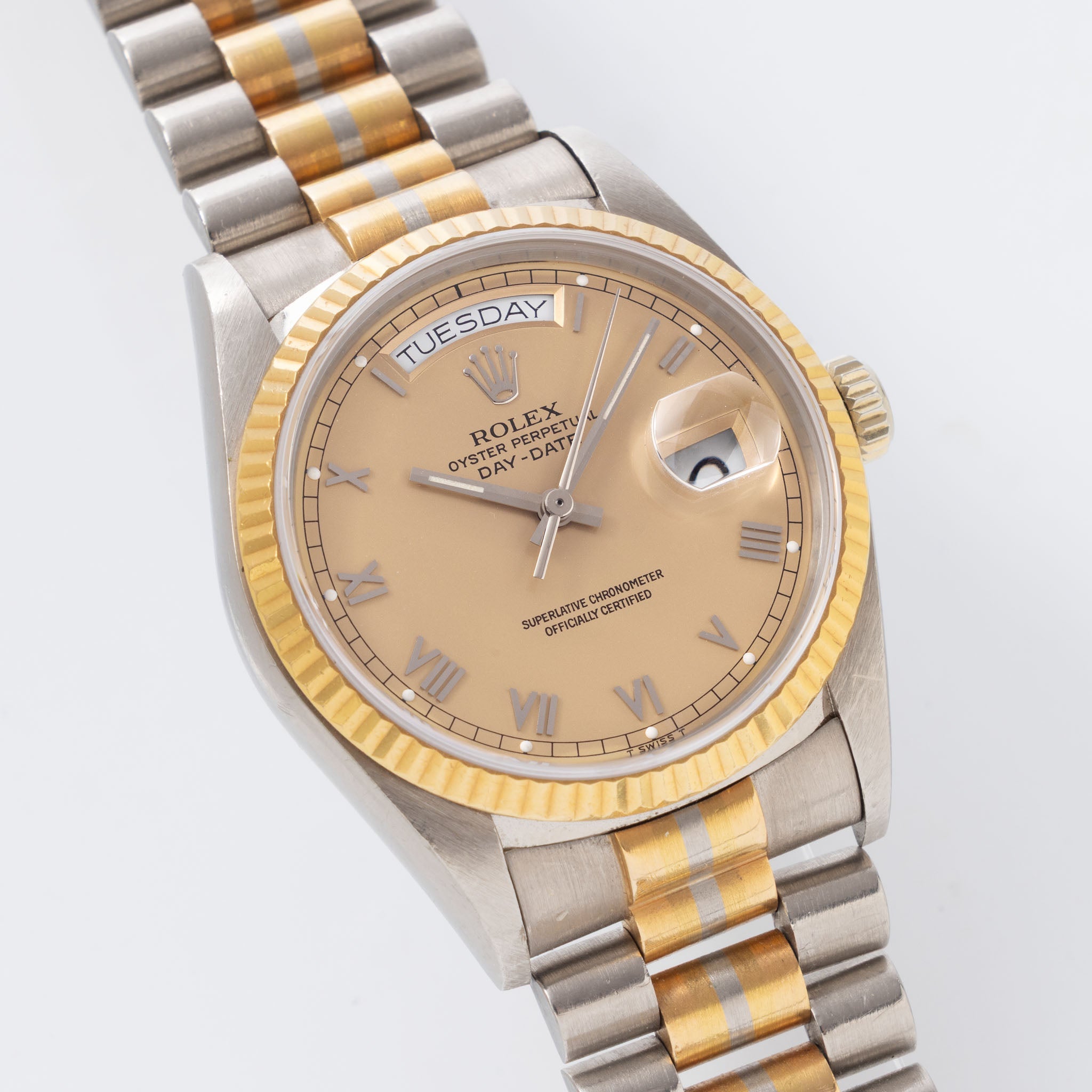 Rolex Day-Date 18039B "Tridor" Peach Dial from Original Owner Full Set