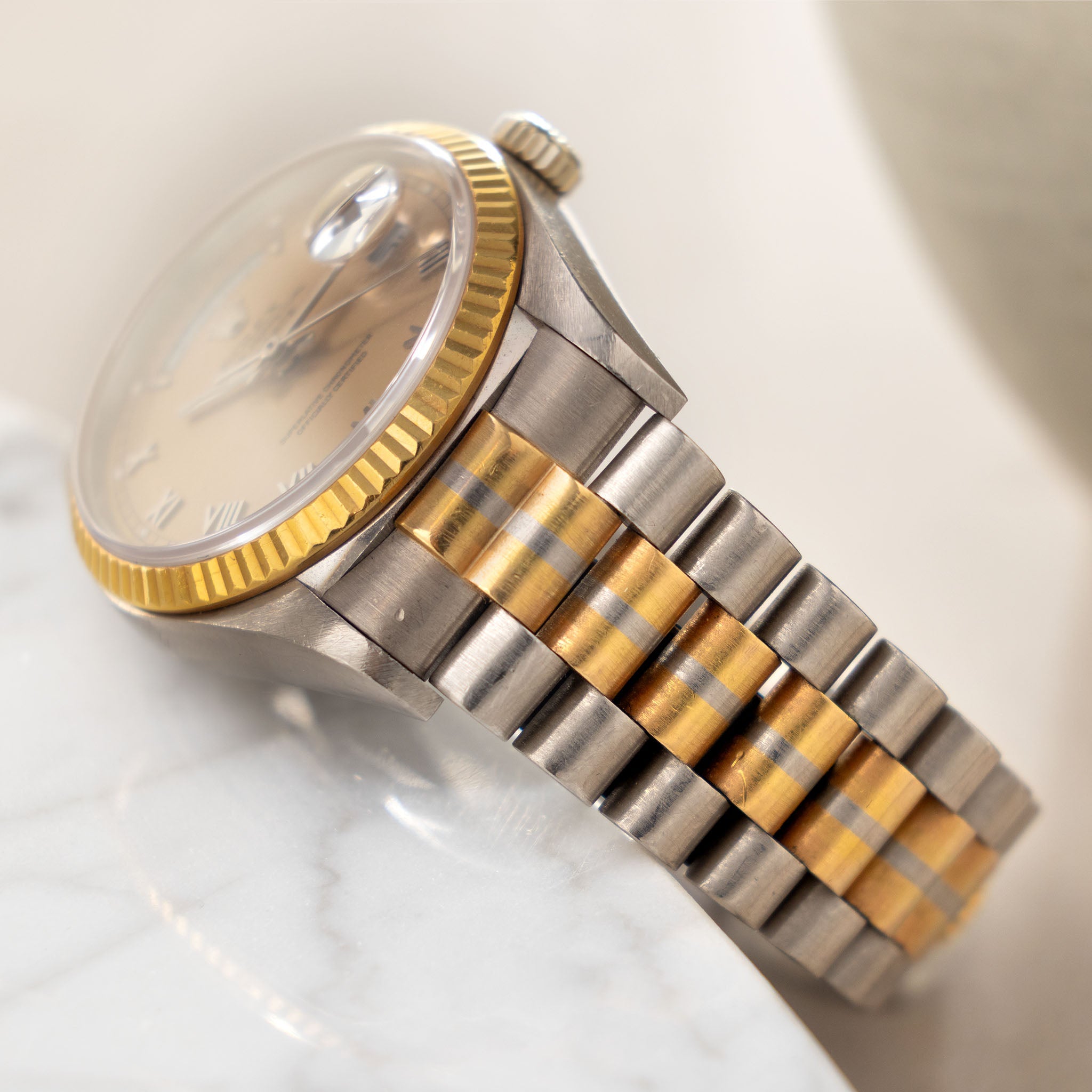 Rolex Day-Date 18039B "Tridor" Peach Dial from Original Owner Full Set