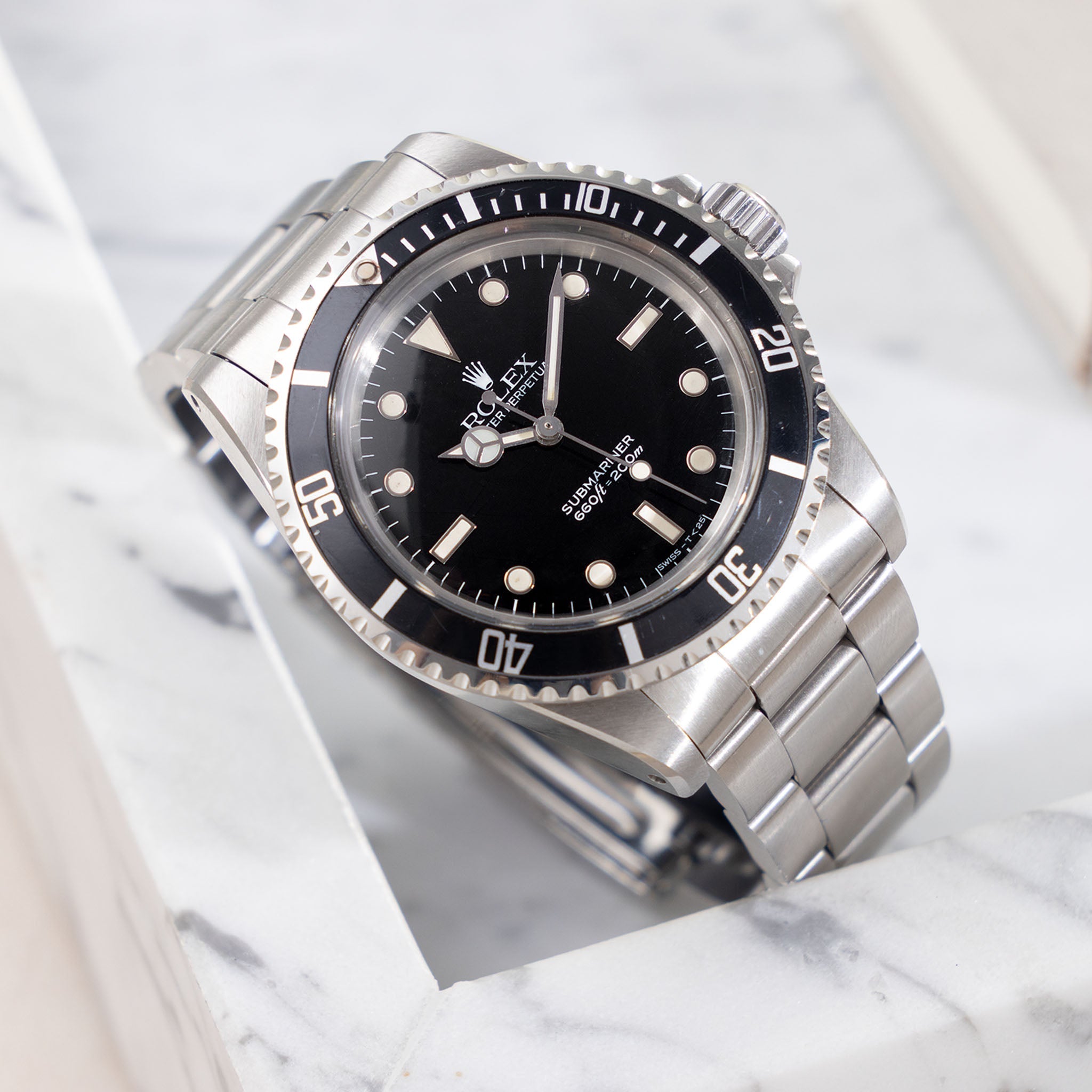 Rolex Submariner 5513 "Spider Dial" White Gold Indexes