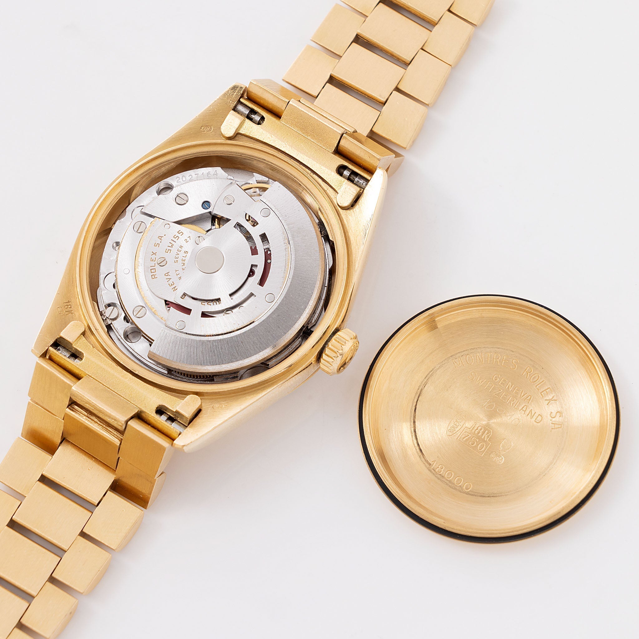 Rolex Day-Date Black Diamond "Stingray Patina" Dial Bark Finish Box and Paper Set Ref. 18078