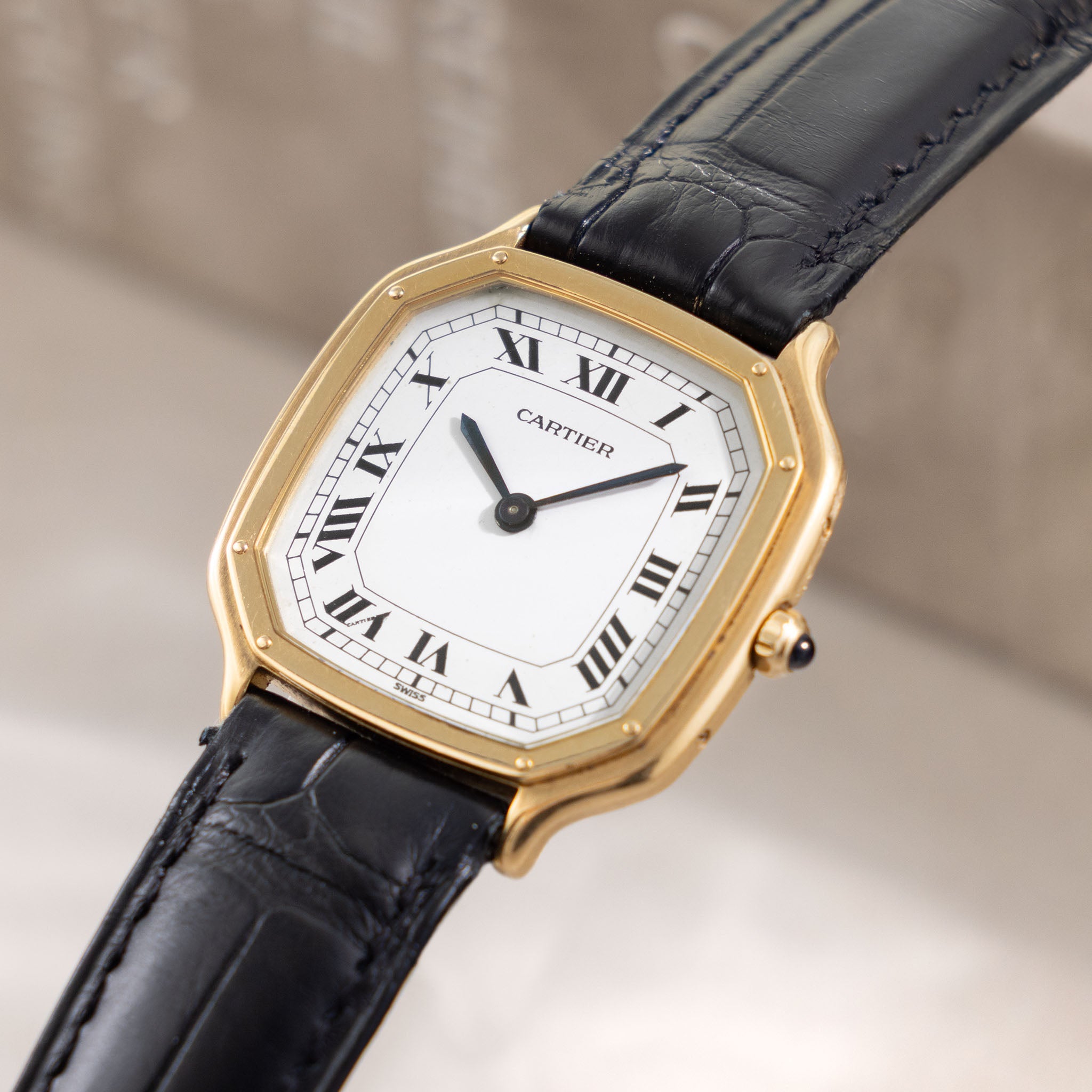 Cartier Trianon Ultra Thin in 18k Yellow Gold Ref 96055