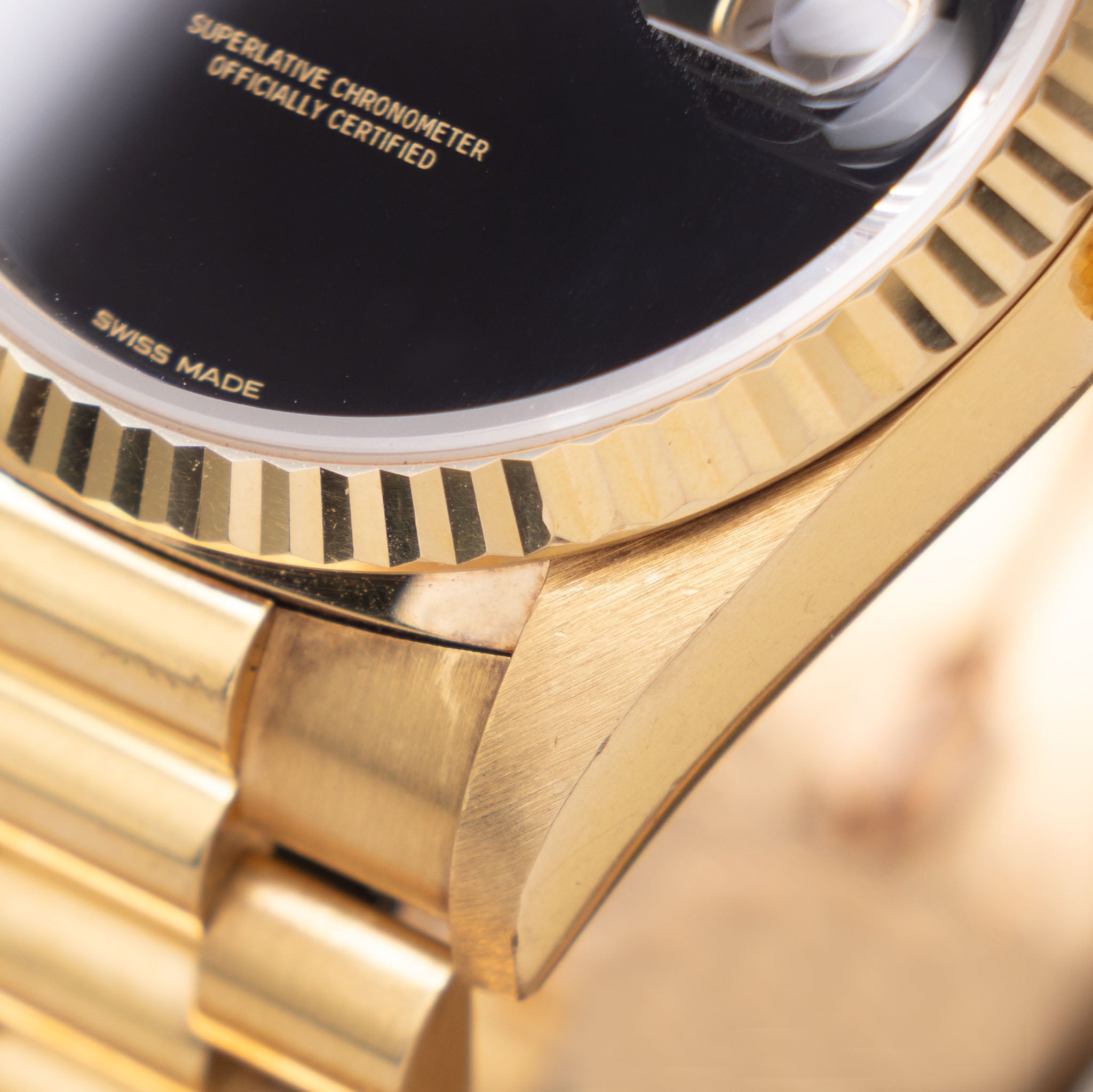 Rolex Day-Date 18238 Onyx Dial Box Paper Set Rolex Geneva Service