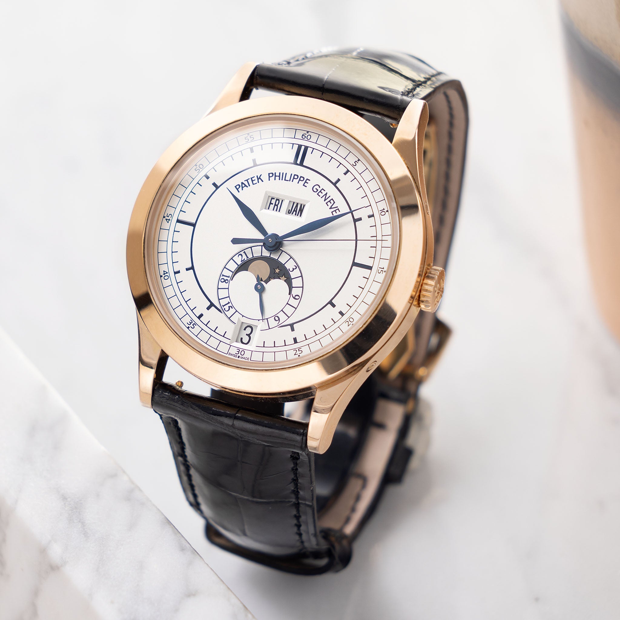 Patek Philippe Annual Calendar 5396R Sector Dial in 18k Rose Gold Box and paper set