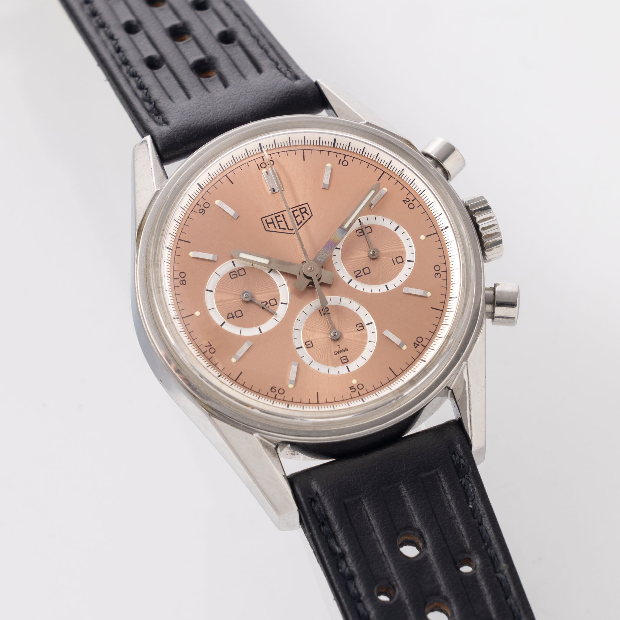 Heuer Carrera Re-edition Salmon Dial Box and Paper Set ref cs3112